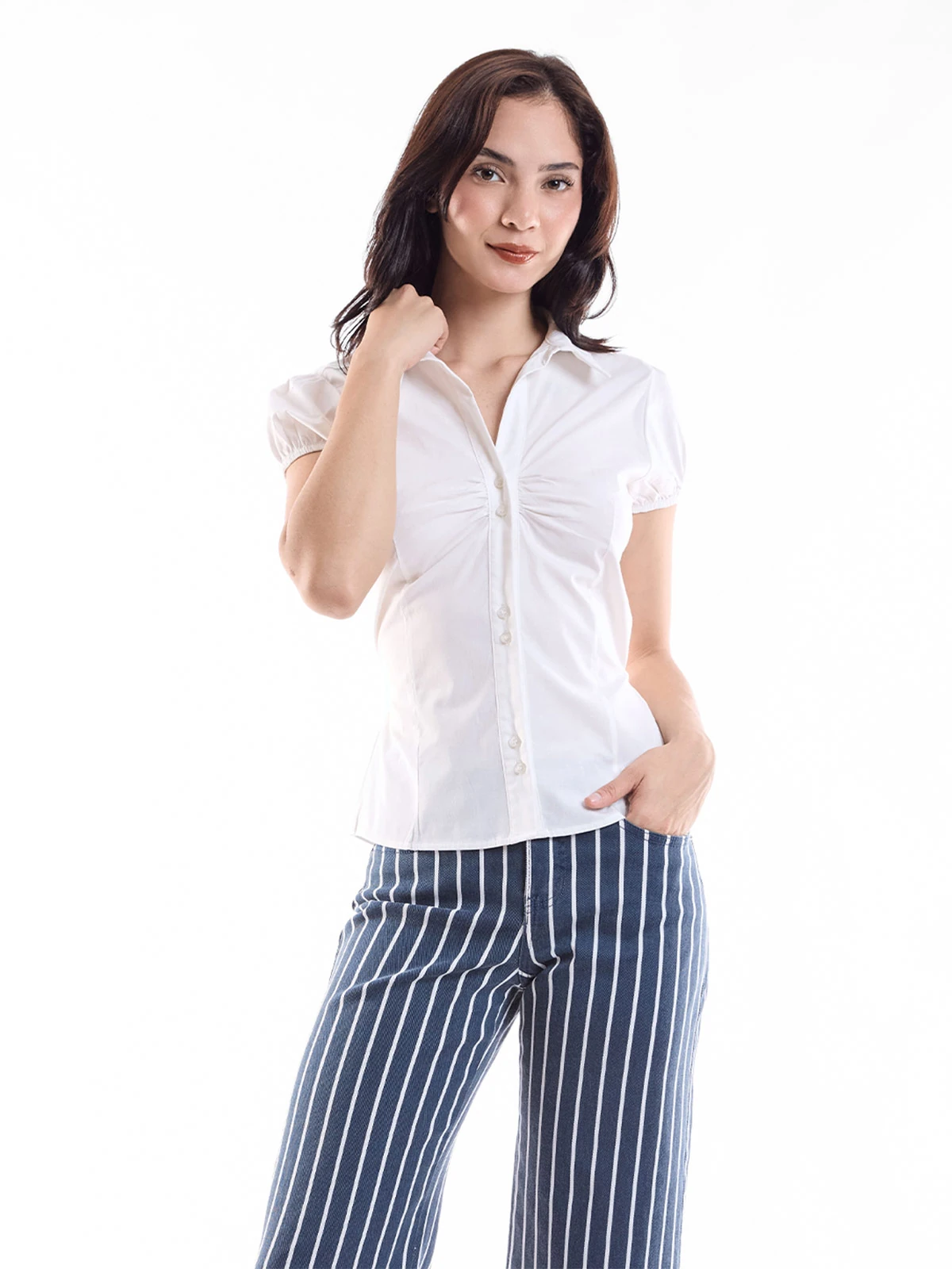 BLUSA MANGA CORTA ALGODÓN MUJER METAL JEANS PRINCESA - 3