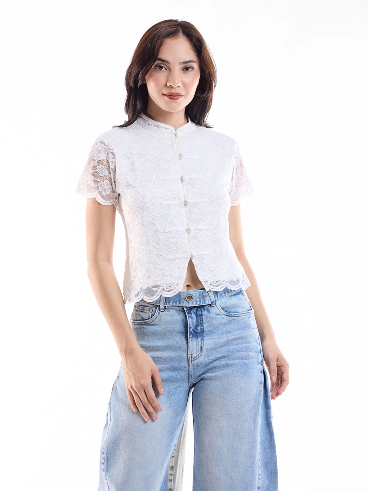 POLO ENCAJE MUJER METAL JEANS MULAN - 1