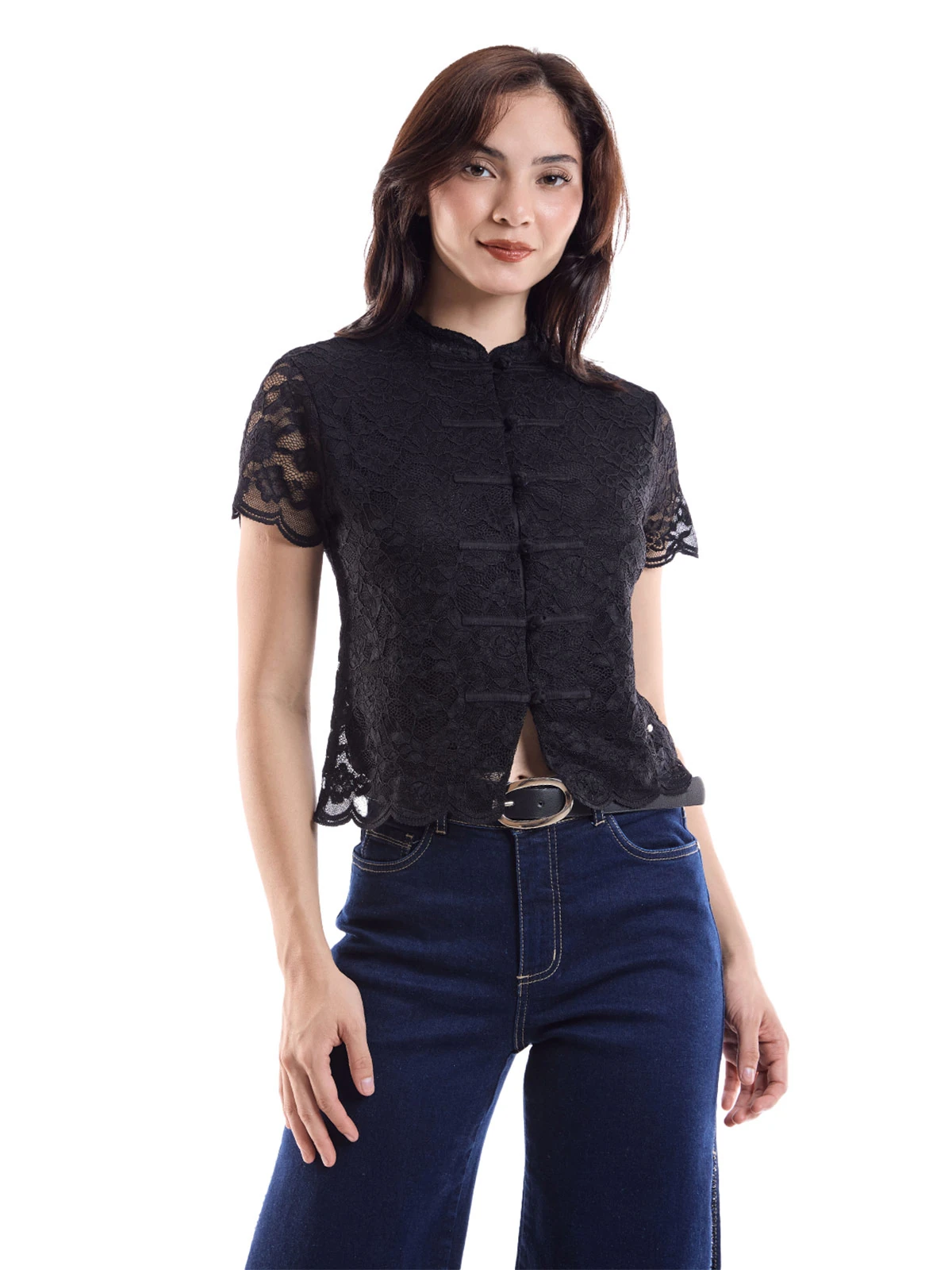 POLO ENCAJE MUJER METAL JEANS MULAN - 1