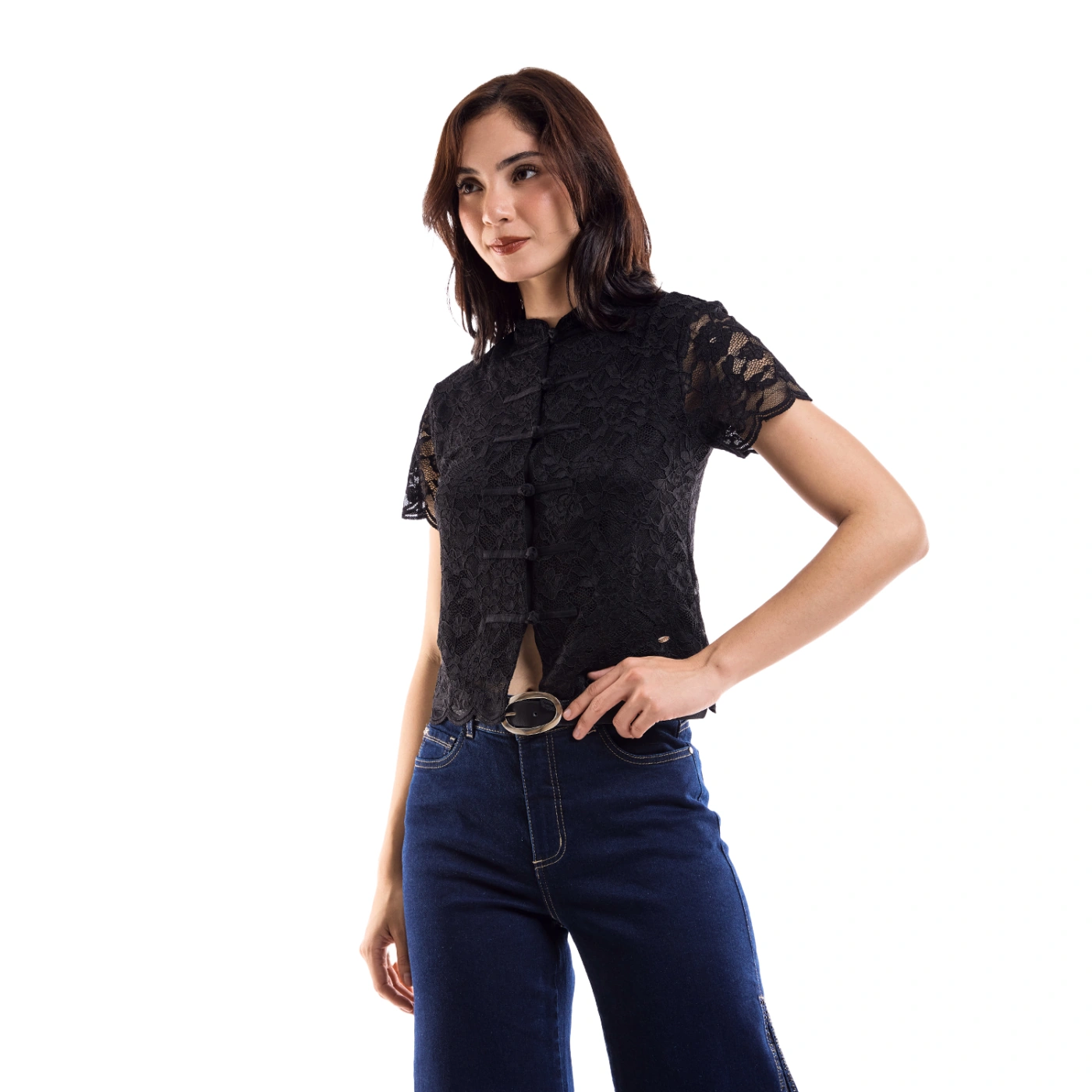 POLO ENCAJE MUJER METAL JEANS MULAN - 3