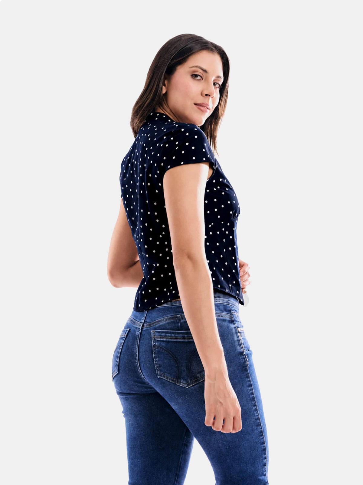 BLUSA MUJER METAL JEANS PUNTOS HIKARI - 2
