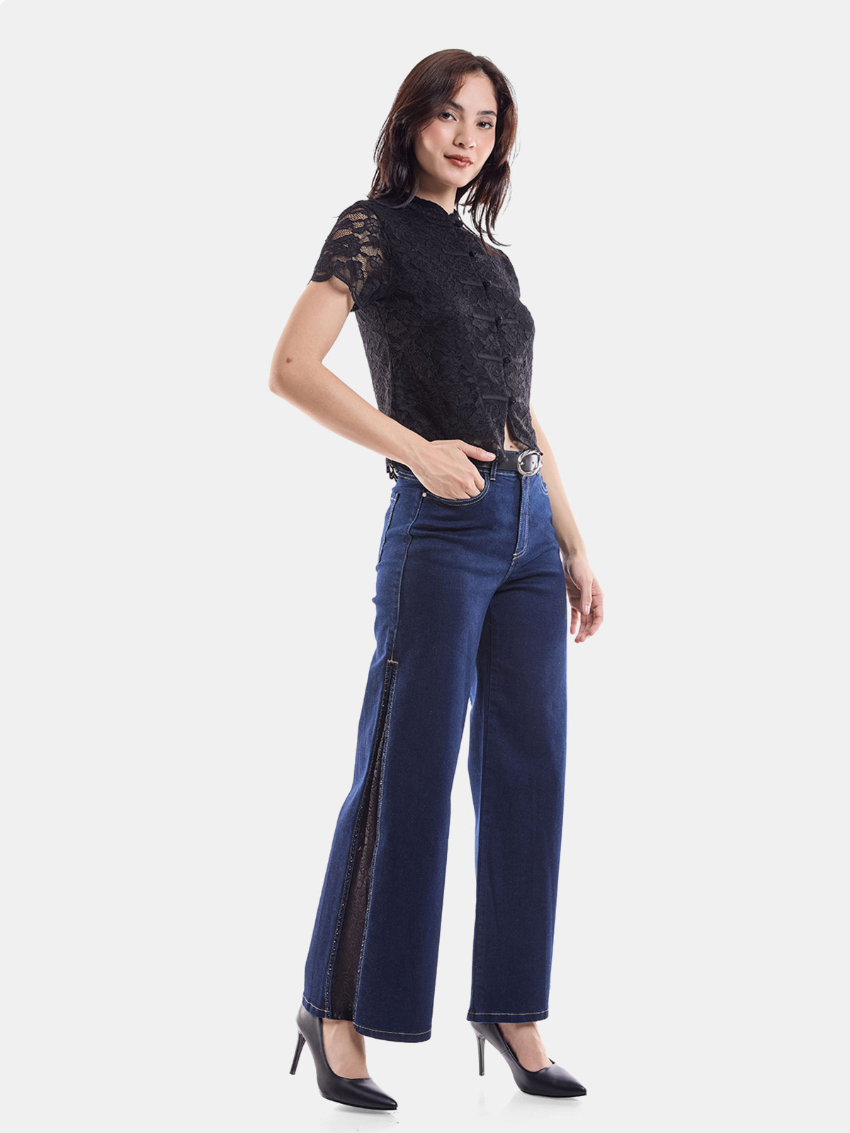 JEAN WIDE LEG MUJER METAL JEANS ENCAJE VERA - 2
