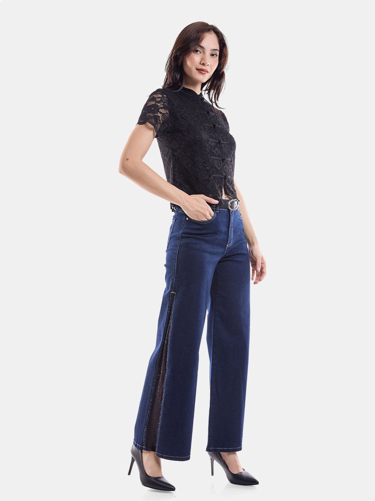 JEAN WIDE LEG MUJER METAL JEANS ENCAJE VERA - 2