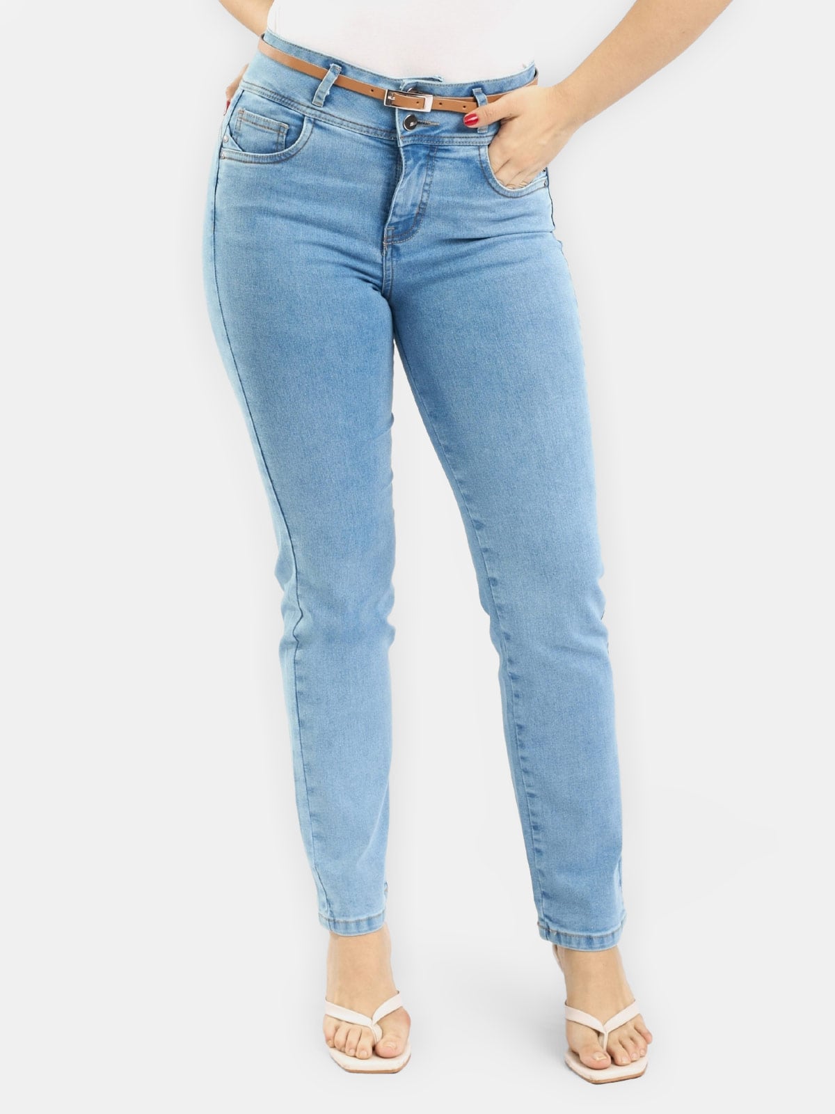 JEANS ALGODÓN FLARE MUJER PARADA 111 AXIA - 1