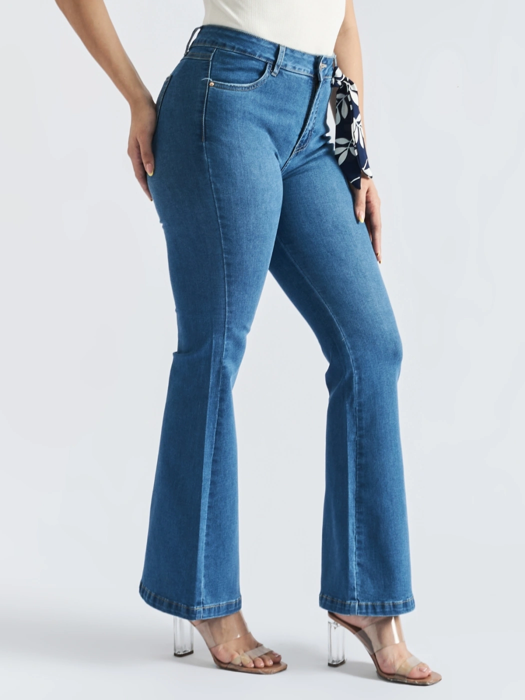 JEANS ALGODÓN FLARE MUJER PARADA 111 AXIA - 3