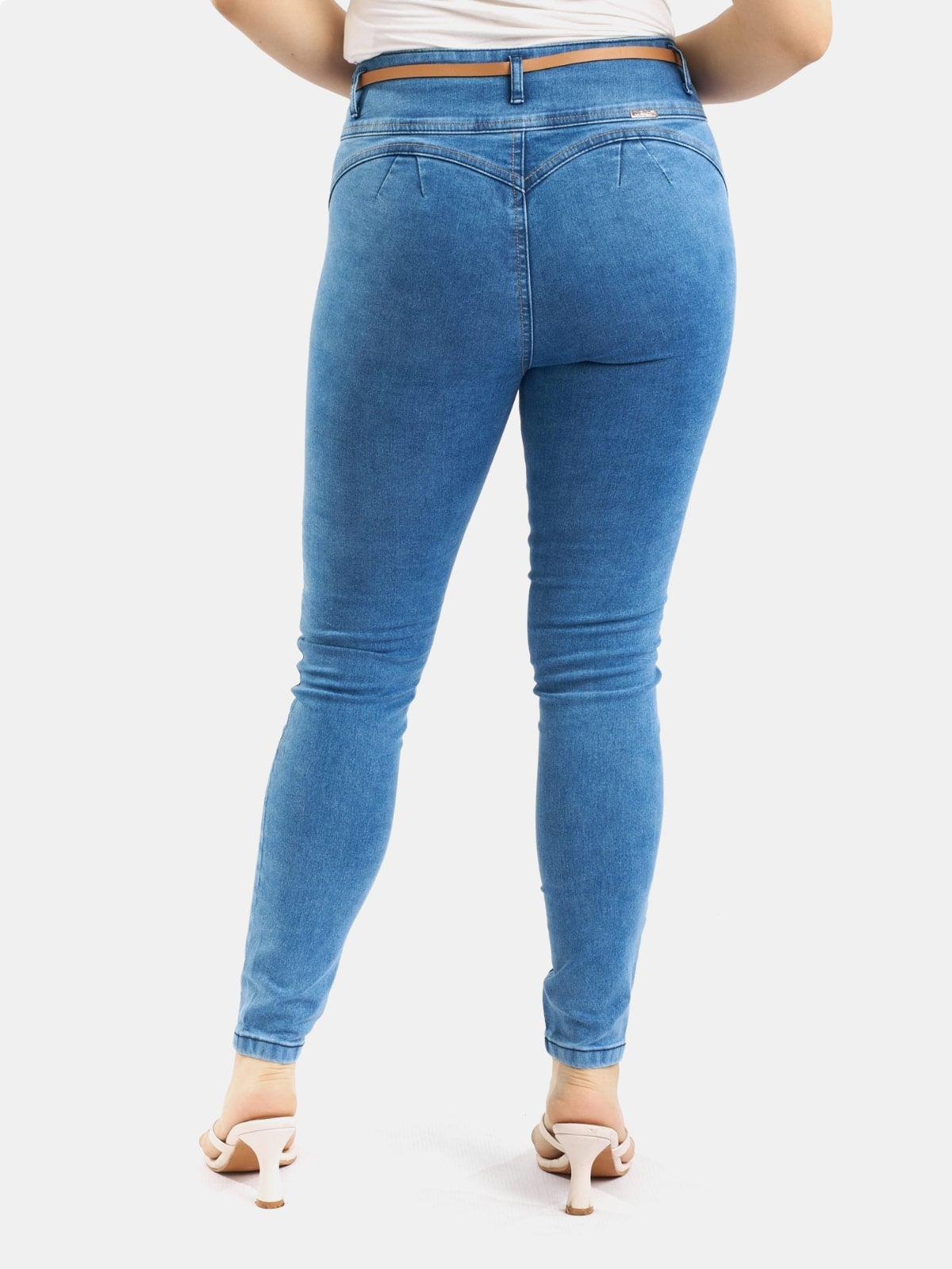 JEANS ALGODÓN SKINNY MUJER PARADA 111 CELESTE KALA - 2