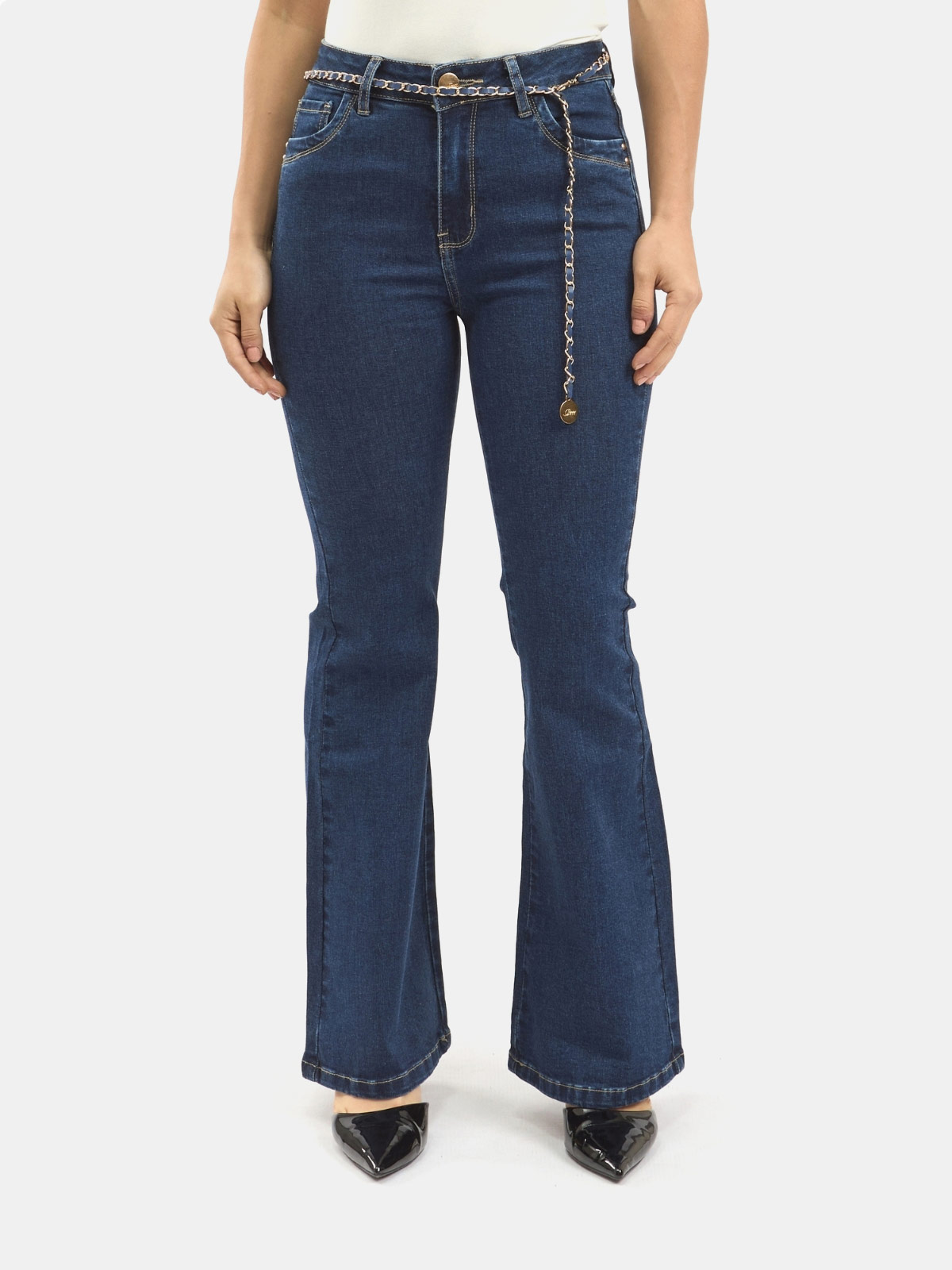 JEANS ALGODÓN FLARE MUJER PARADA 111 ARACELY - 1