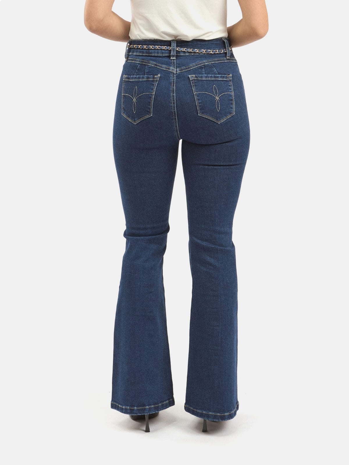 JEANS ALGODÓN FLARE MUJER PARADA 111 ARACELY - 2