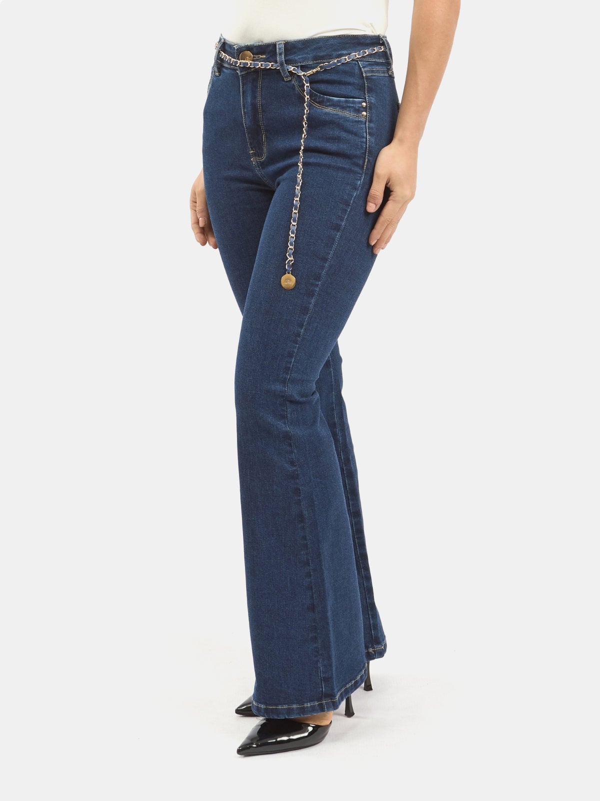 JEANS ALGODÓN FLARE MUJER PARADA 111 ARACELY - 4