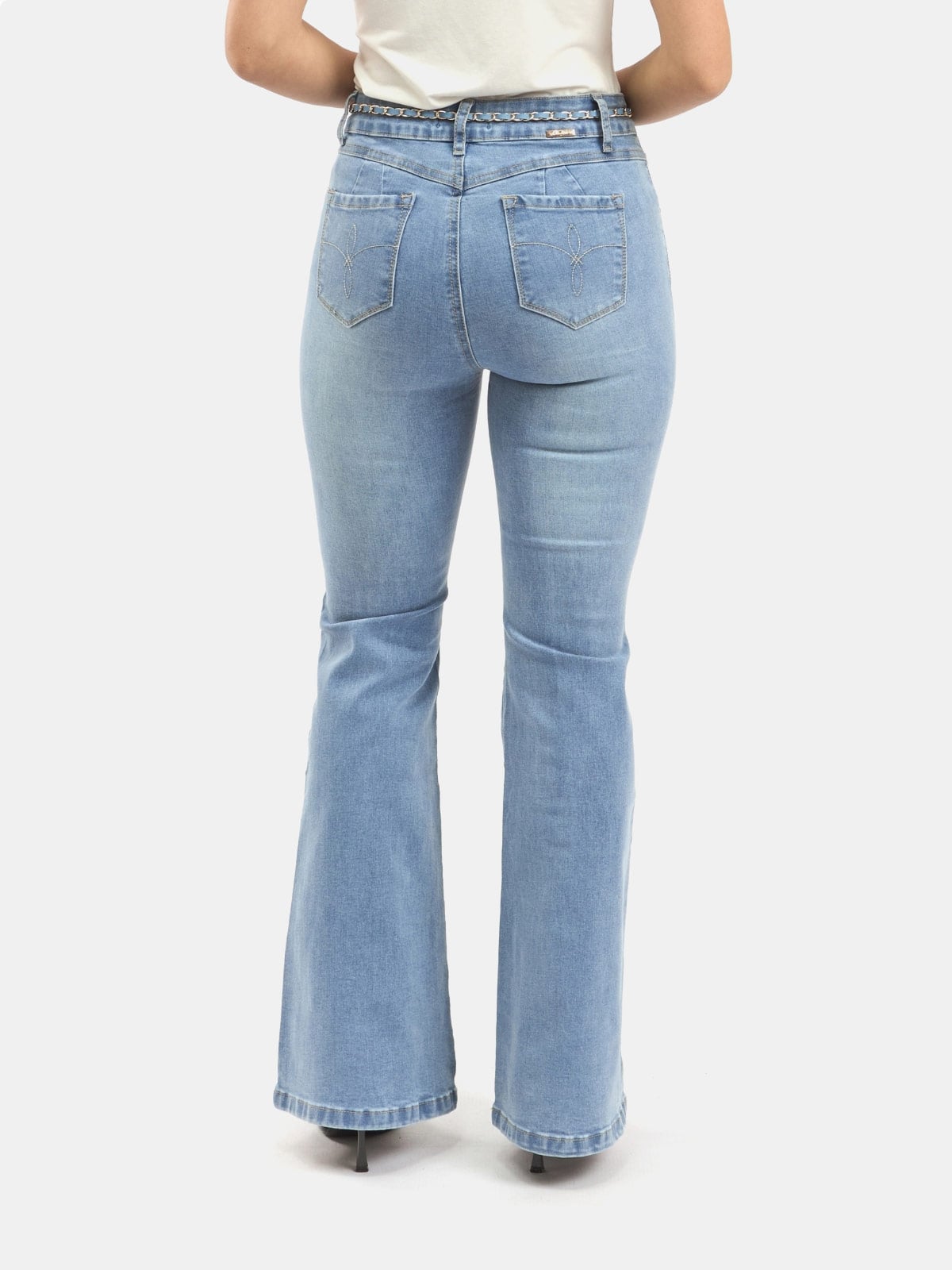 JEANS ALGODÓN FLARE MUJER PARADA 111 ARACELY - 2
