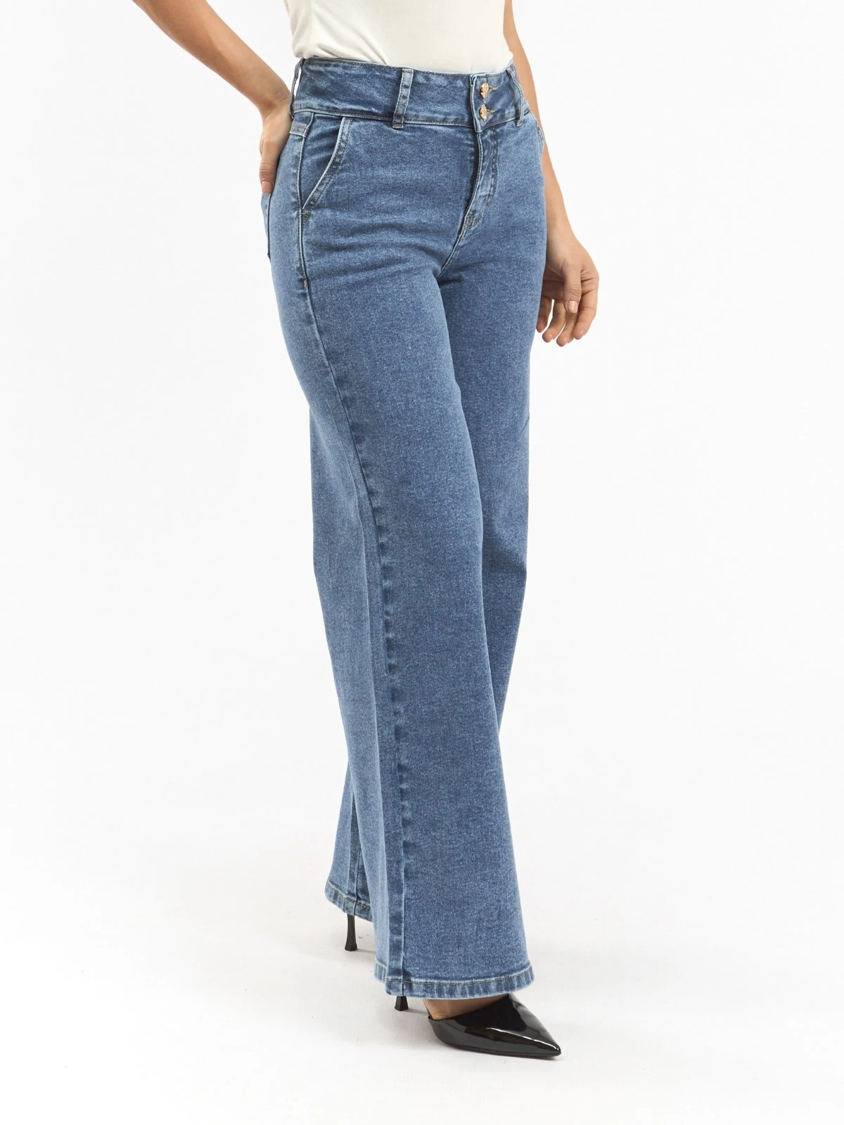 JEANS ALGODÓN WIDELEG MUJER PARADA 111 KALESI - 3