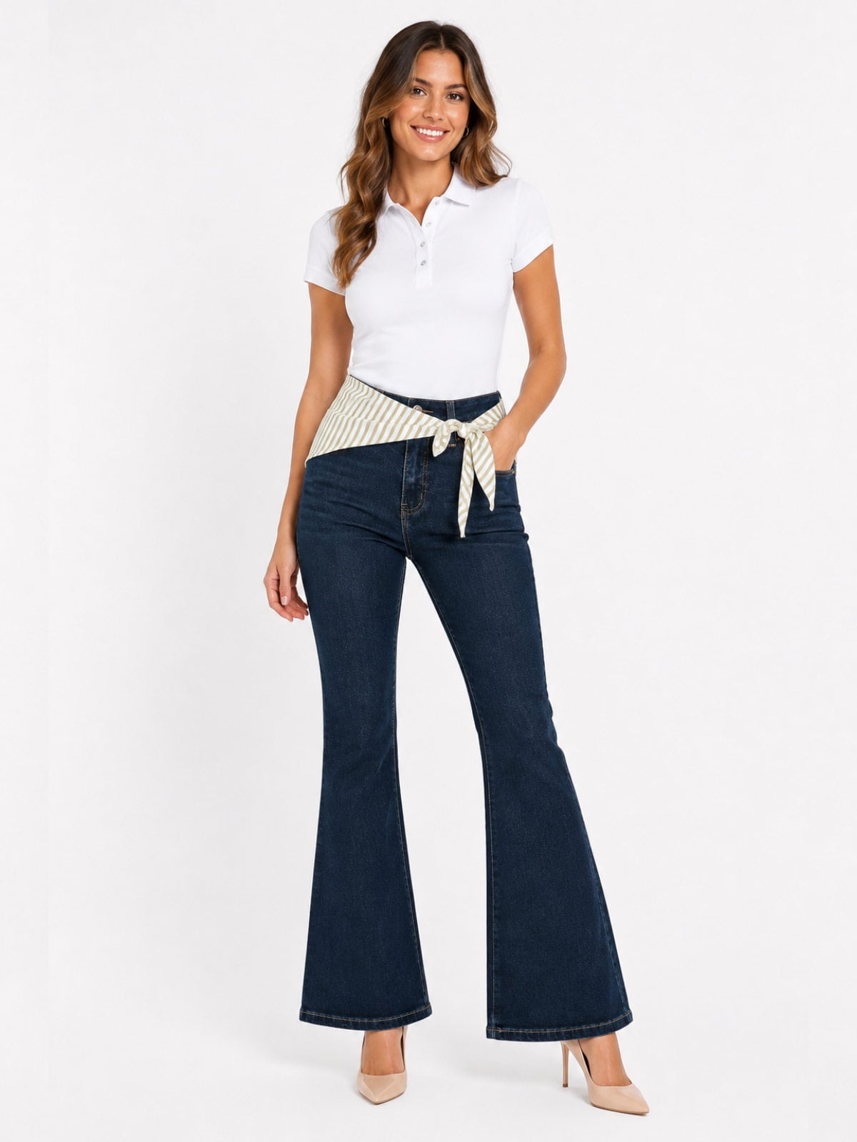 JEANS ALGODÓN FLARE MUJER PARADA 111 FANIA - 1