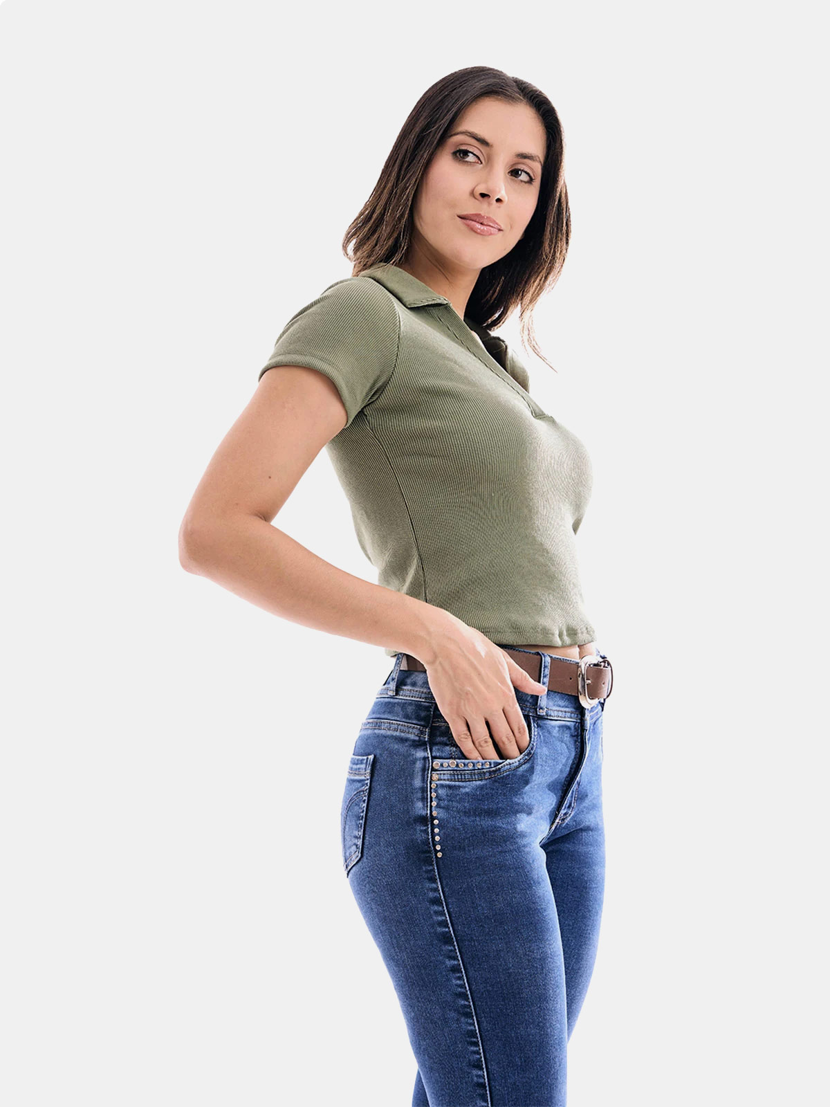 POLO ALGODÓN MUJER METAL JEANS CAMISERO SAMI - 3