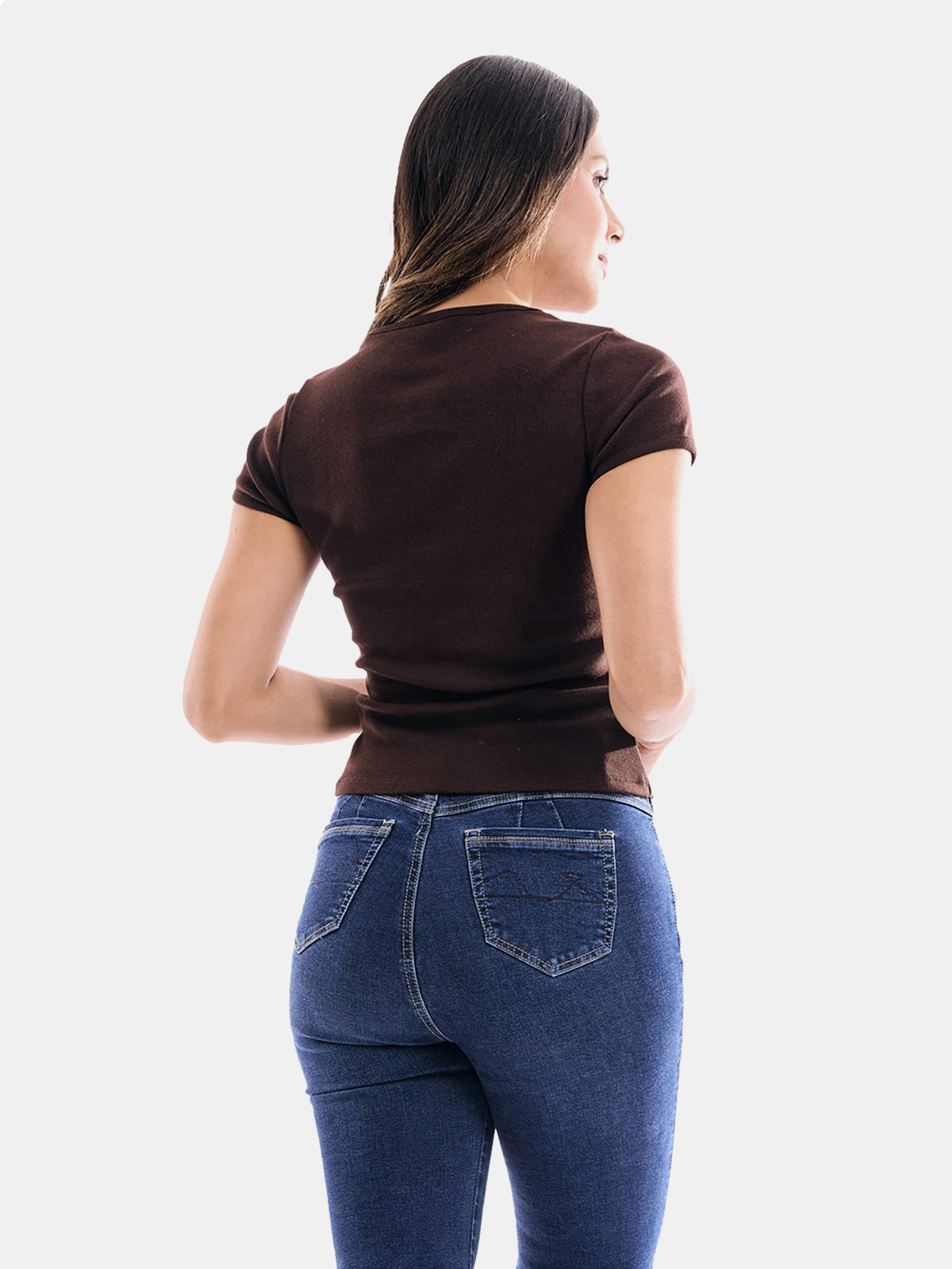 POLO MANGA CORTA ALGODÓN MUJER METAL JEANS ARIA - 2