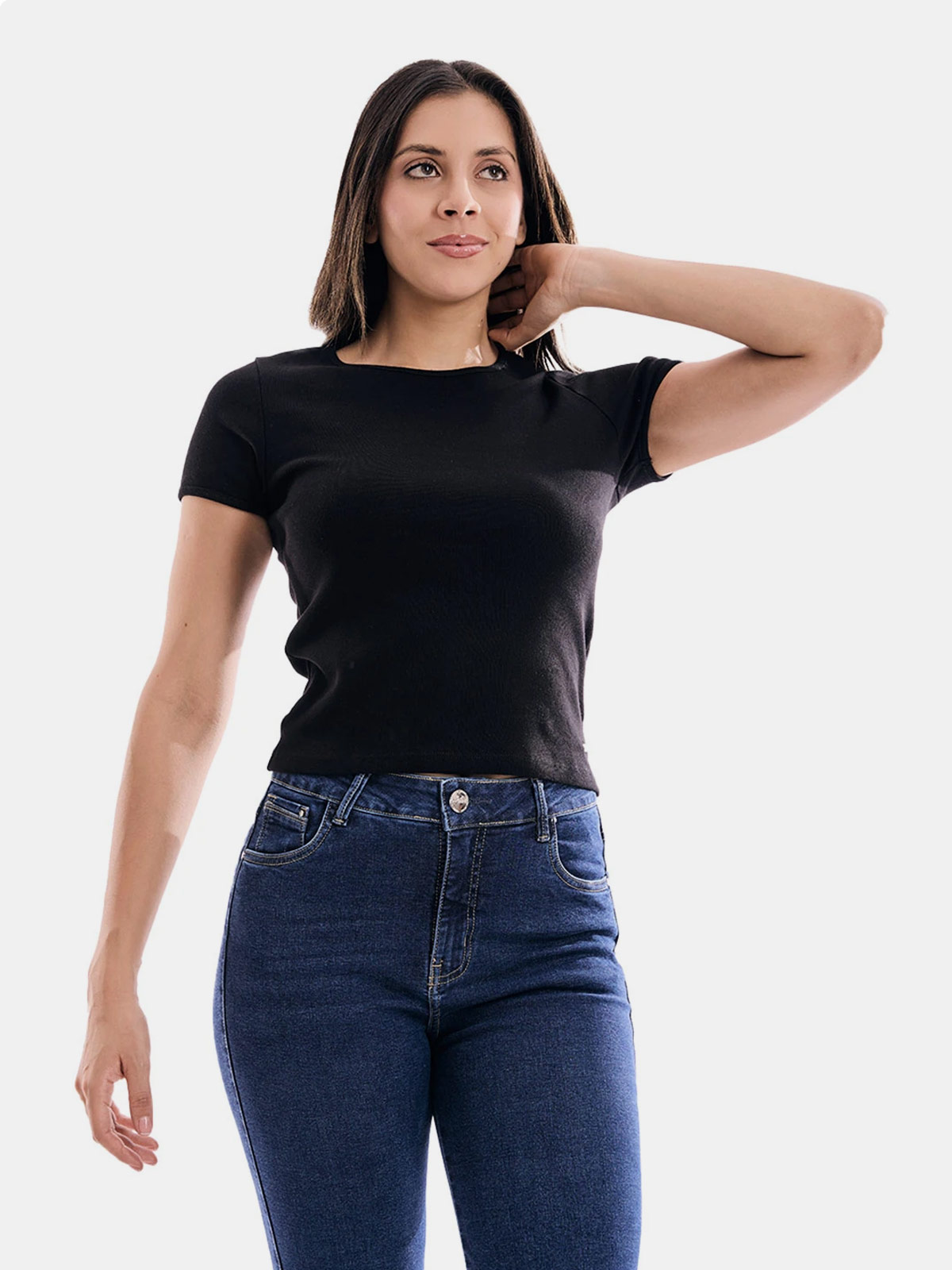 POLO MANGA CORTA ALGODÓN MUJER METAL JEANS ARIA - 1
