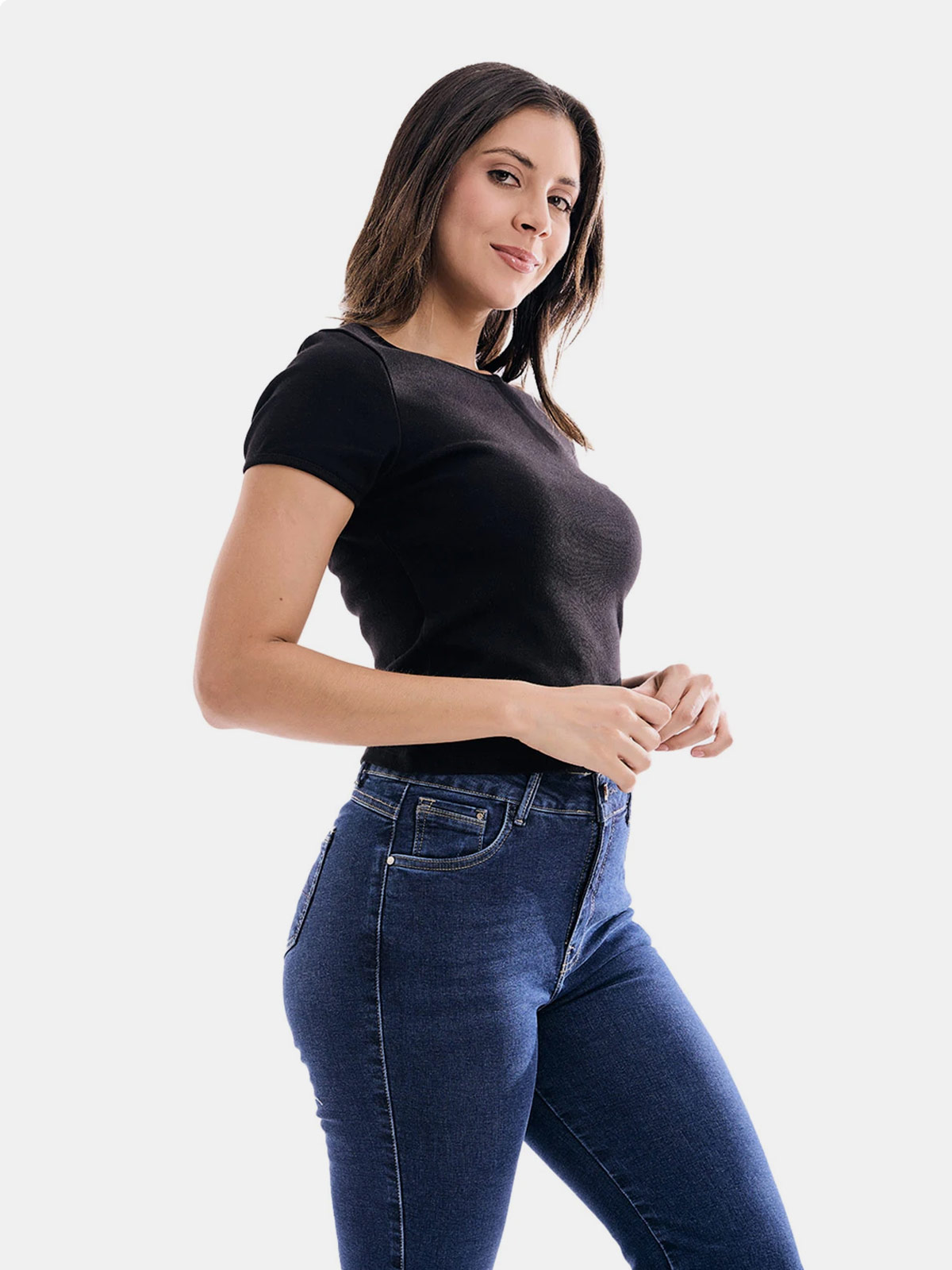 POLO MANGA CORTA ALGODÓN MUJER METAL JEANS ARIA - 3
