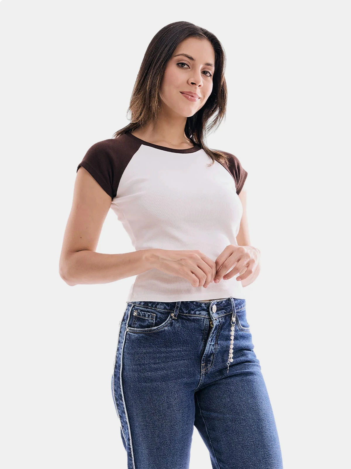 POLO ALGODÓN MUJER METAL JEANS RANGLAN MIA - 1
