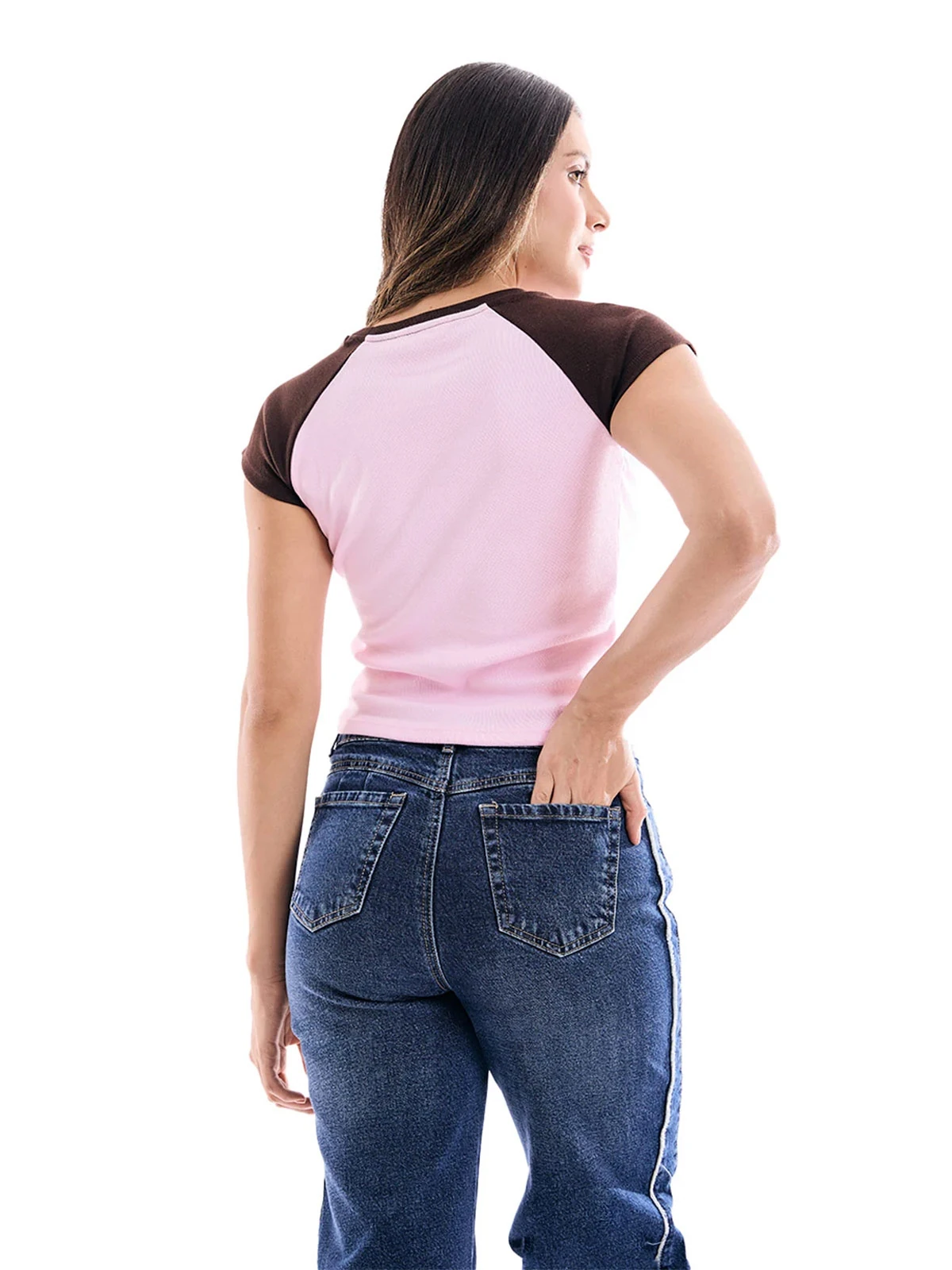 POLO ALGODÓN MUJER METAL JEANS RANGLAN MIA - 2