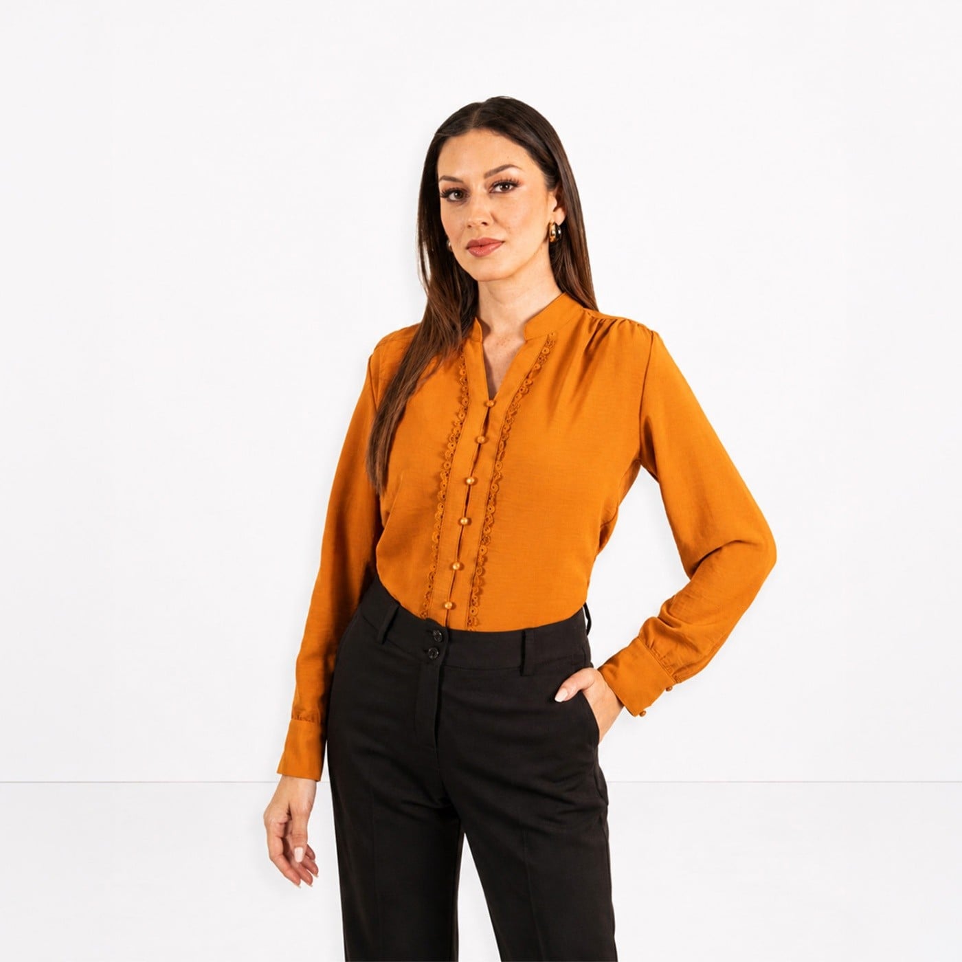 BLUSA MUJER CP MODA DE COLECCIÓN NEGRO REGENTE - 1