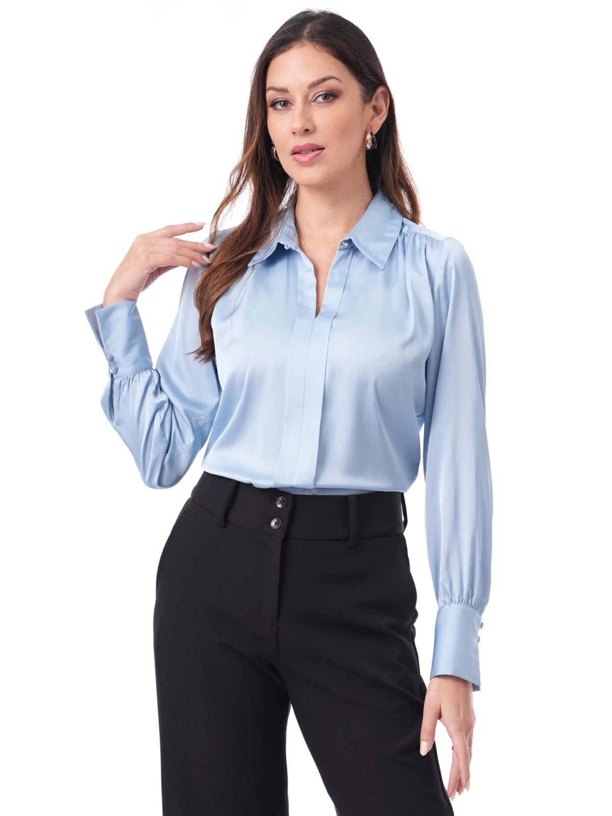 BLUSA MANGA LARGA MUJER CP MODA DE COLECCIÓN BYRON - 1