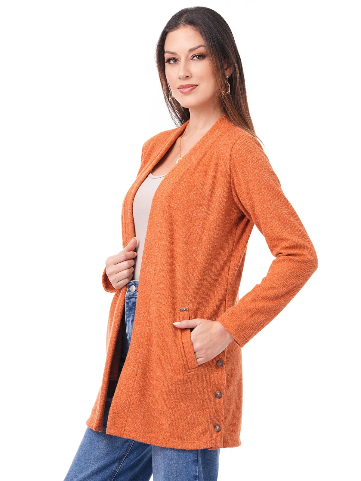 CARDIGAN MANGA LARGA MUJER CP MODA DE COLECCIÓN LUANG - 3