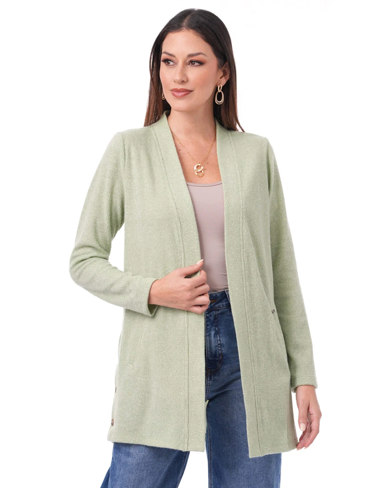 CARDIGAN MANGA LARGA MUJER CP MODA DE COLECCIÓN LUANG - 1