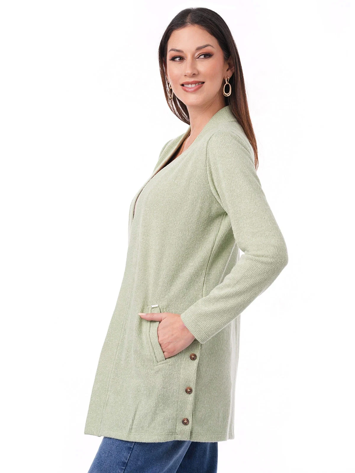 CARDIGAN MANGA LARGA MUJER CP MODA DE COLECCIÓN LUANG - 3