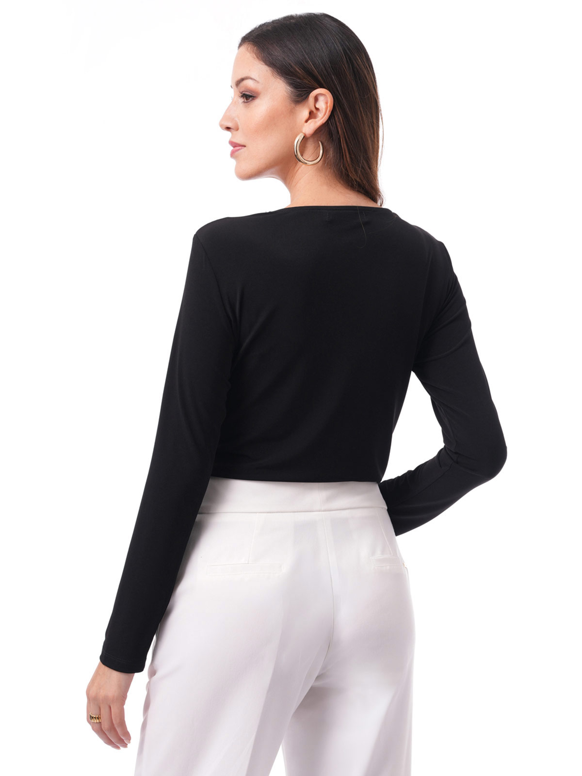 POLO MANGA LARGA MUJER CP MODA DE COLECCIÓN NEGRO SONOMA - 2