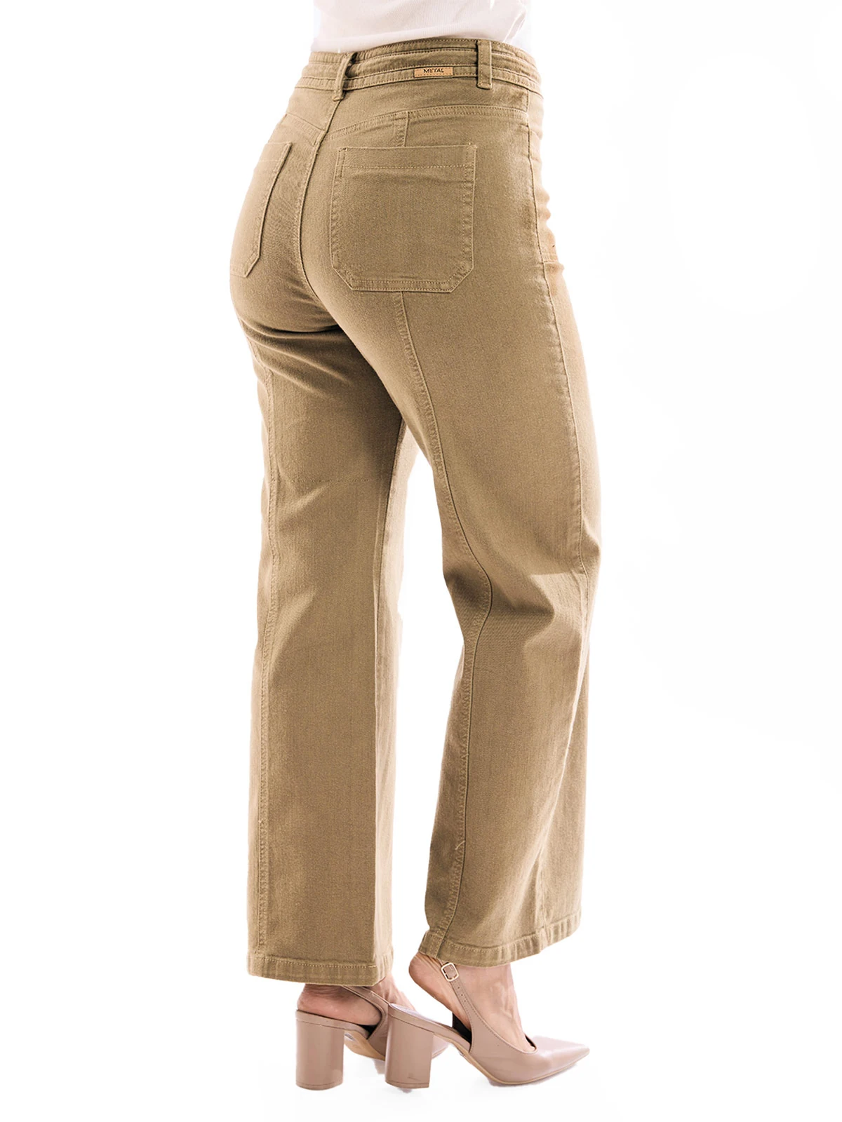 JEANS ALGODÓN WIDE LEG MUJER METRAL JEANS CLAUDIA - 2