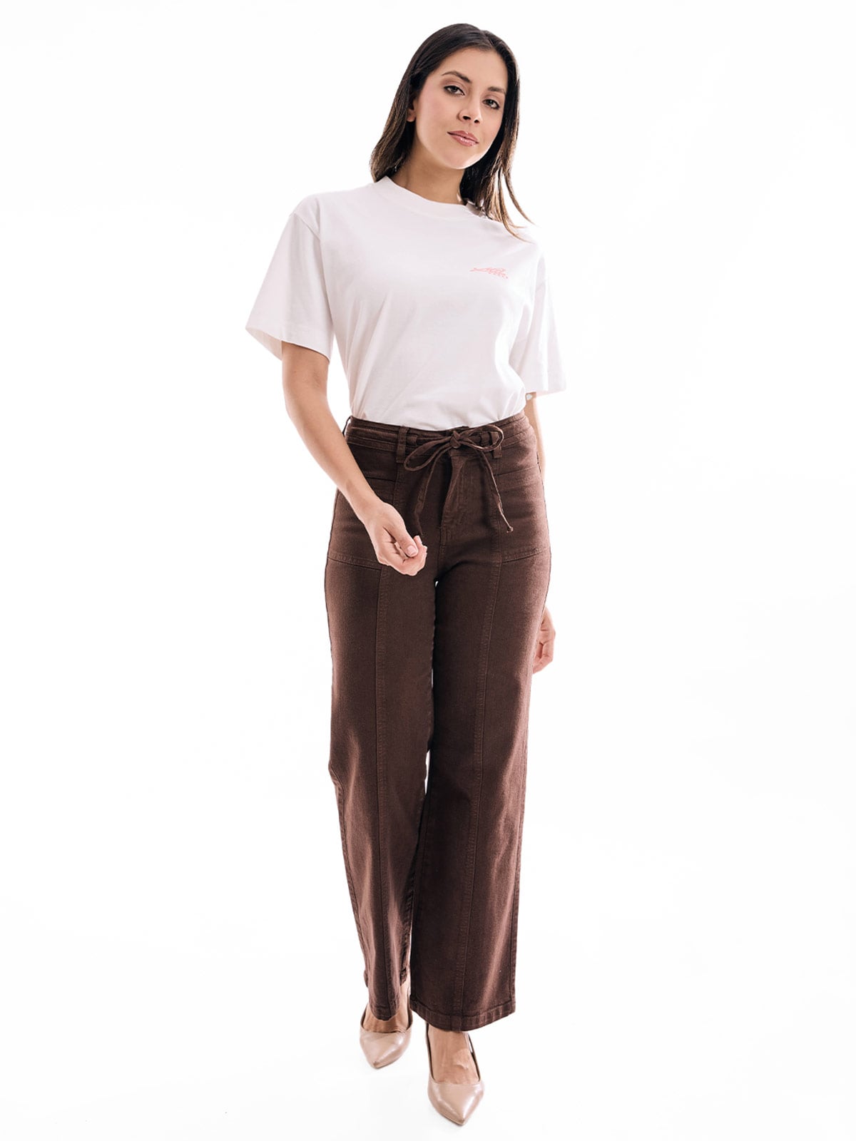 JEANS ALGODÓN WIDE LEG MUJER METRAL JEANS CLAUDIA - 1