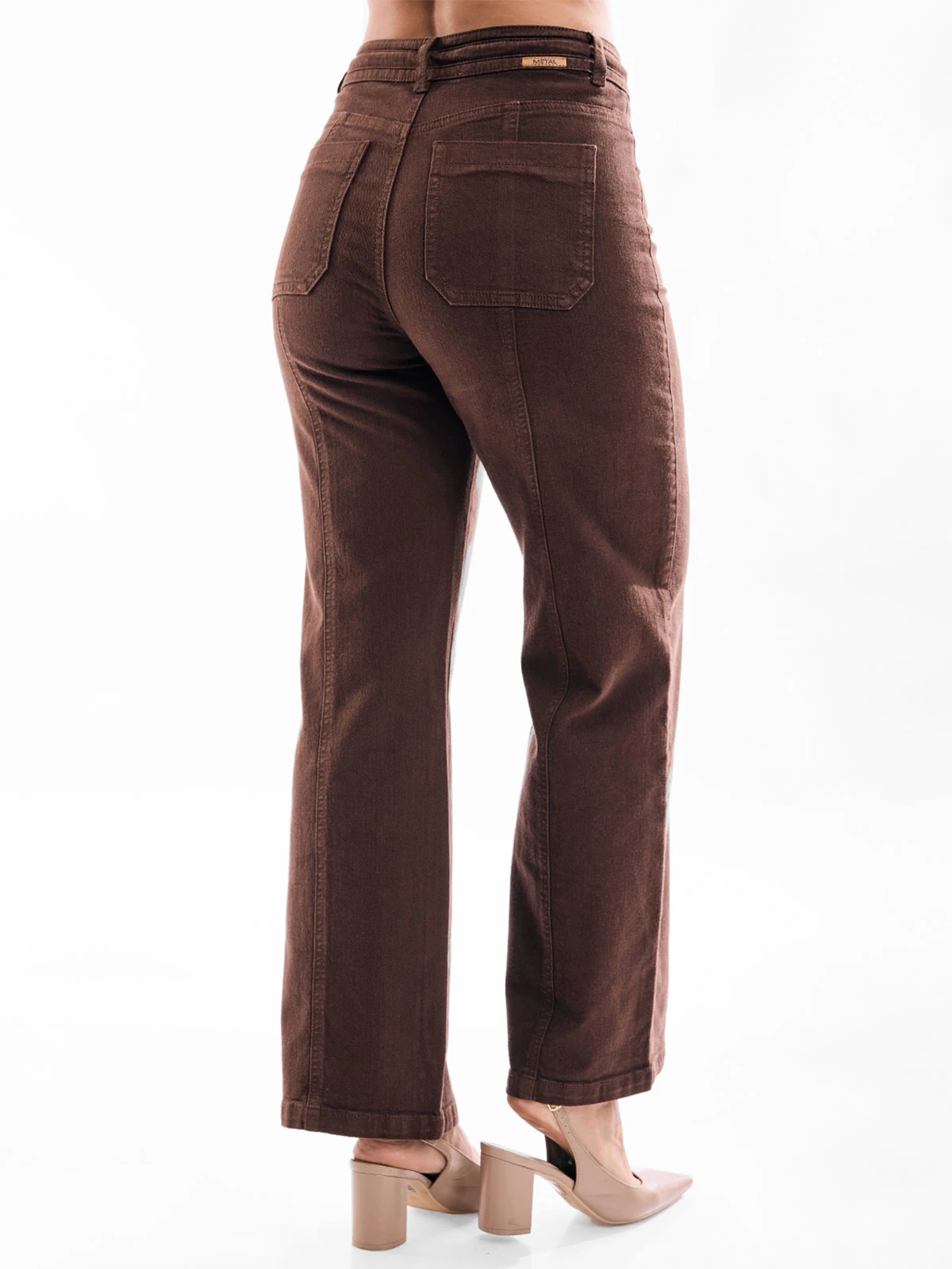 JEANS ALGODÓN WIDE LEG MUJER METRAL JEANS CLAUDIA - 3