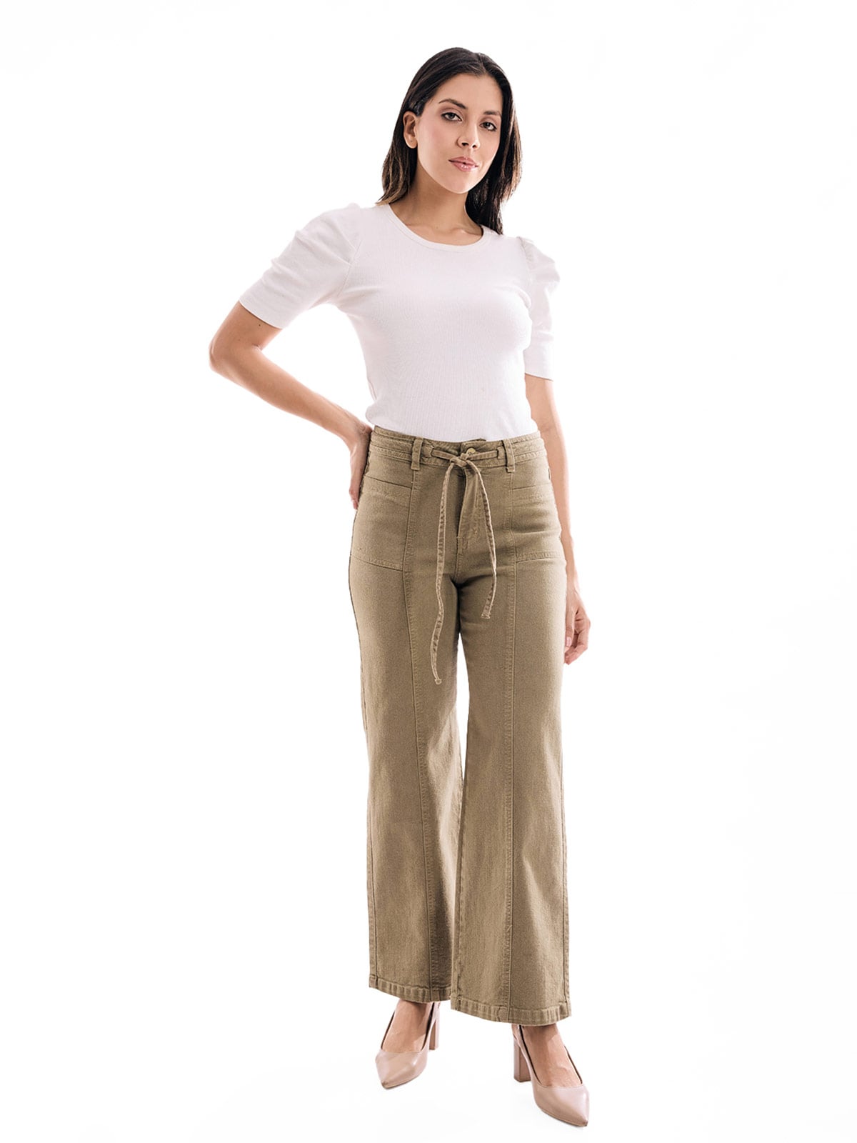 JEANS ALGODÓN WIDE LEG MUJER METRAL JEANS CLAUDIA - 1