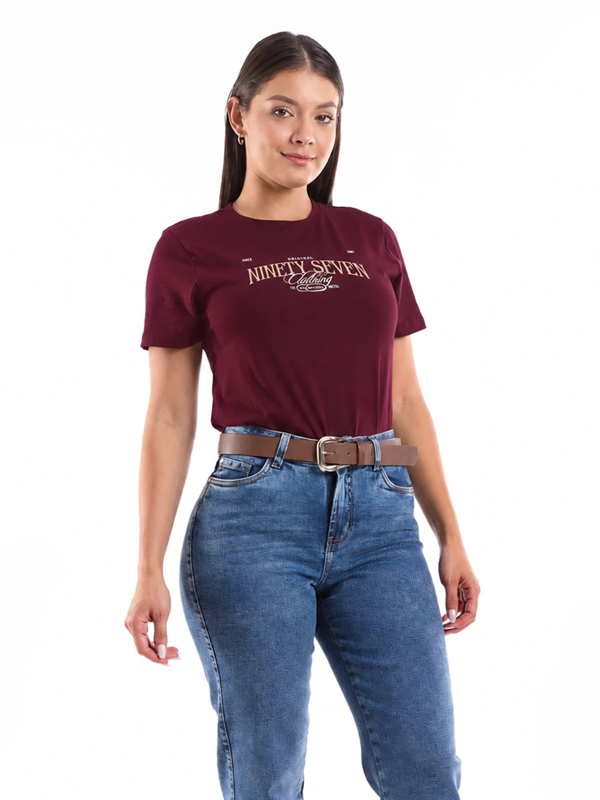 POLO MANGA CORTA ALGODÓN MUJER METAL JEANS SEVEN - 1