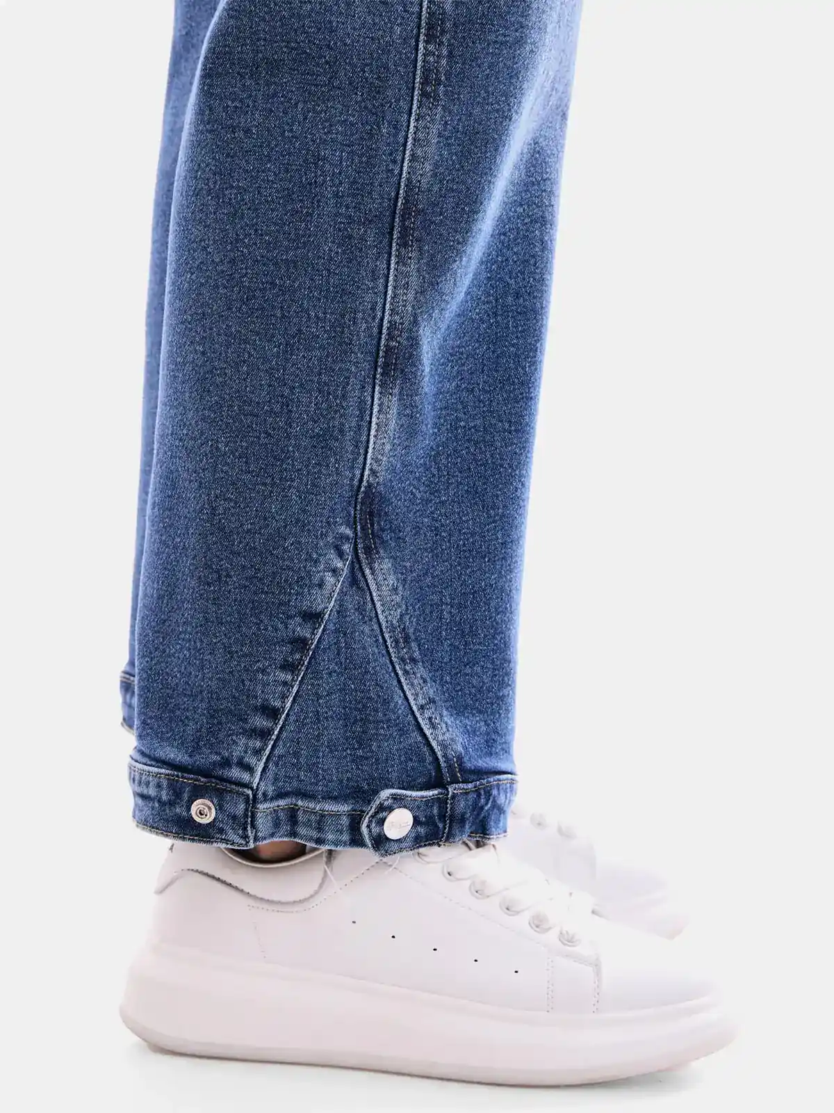 JEANS ALGODÓN MUJER REGULAR CARGO METAL JEANS BELEN - 5