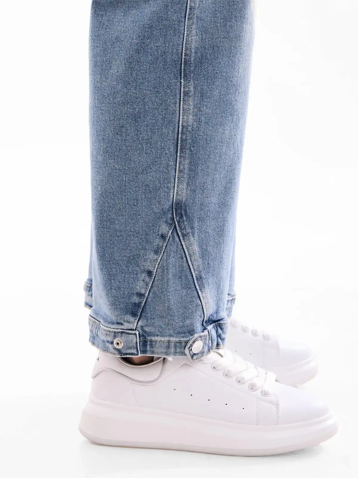 JEANS ALGODÓN MUJER REGULAR CARGO METAL JEANS BELEN - 5