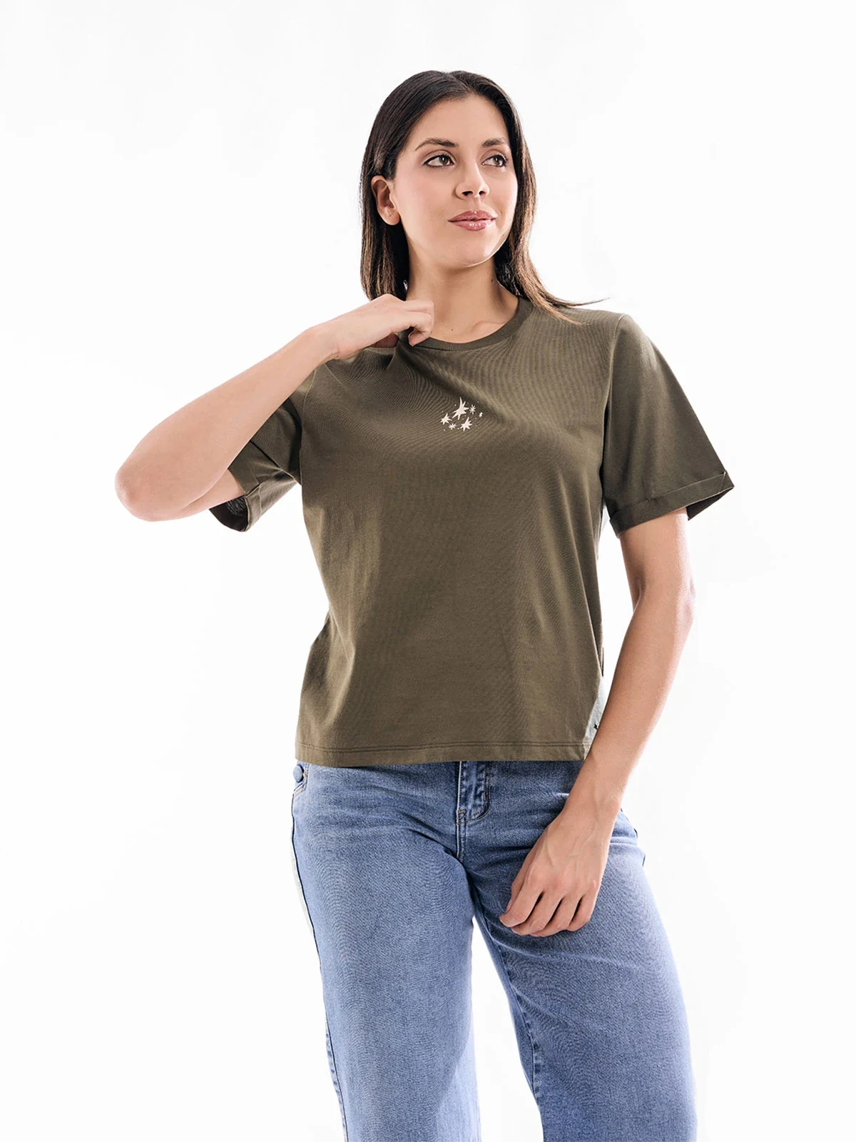POLO MANGA CORTA ALGODÓN MUJER METAL JEANS RITMO - 3