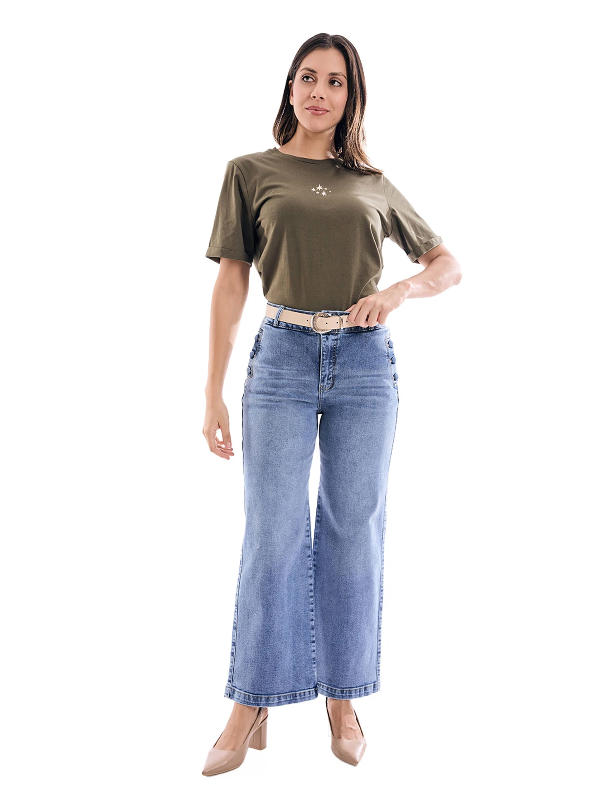 POLO MANGA CORTA ALGODÓN MUJER METAL JEANS RITMO - 4