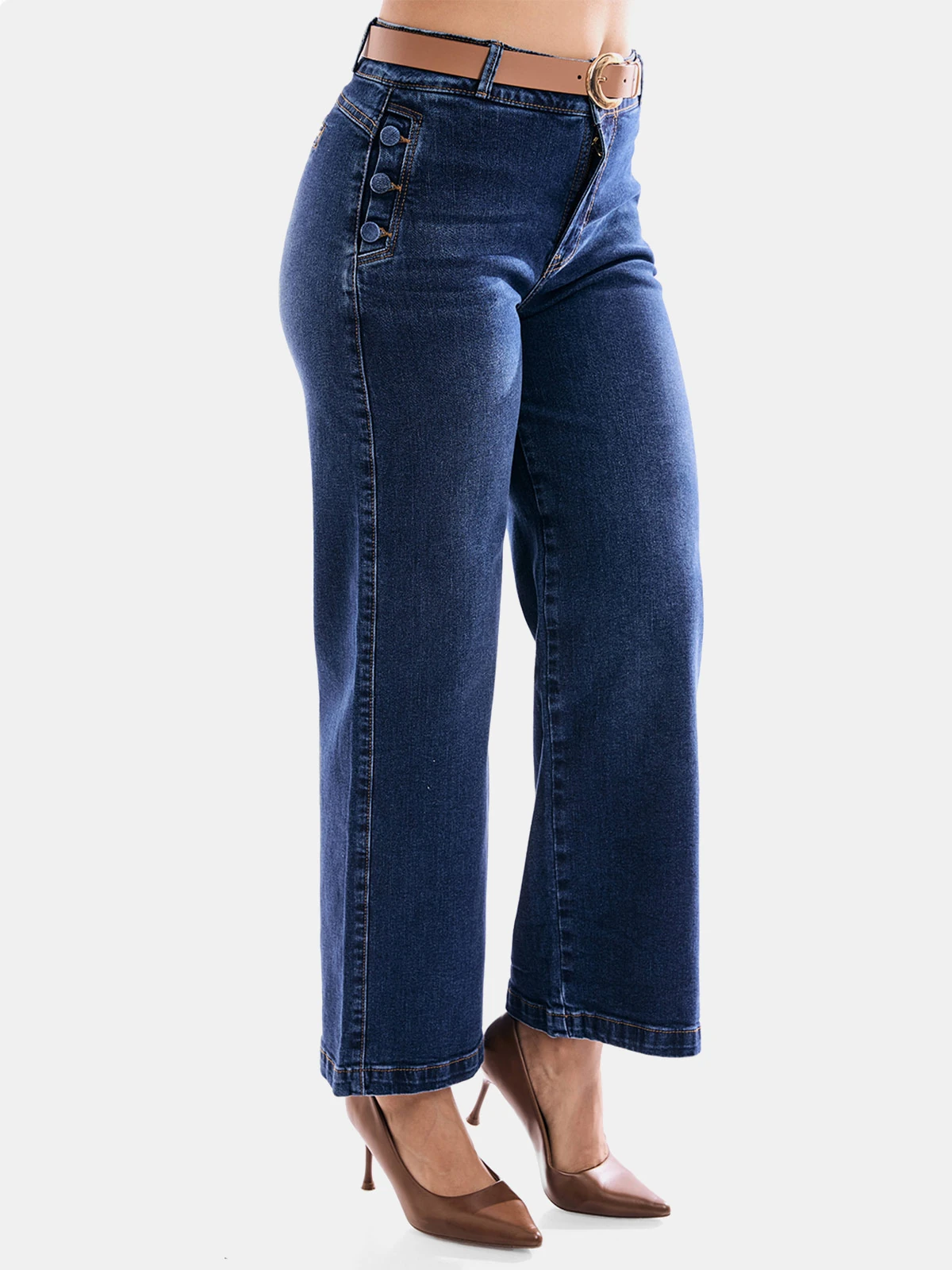 JEAN ALGODÓN WIDE LEG MUJER METAL JEANS CINDY - 3