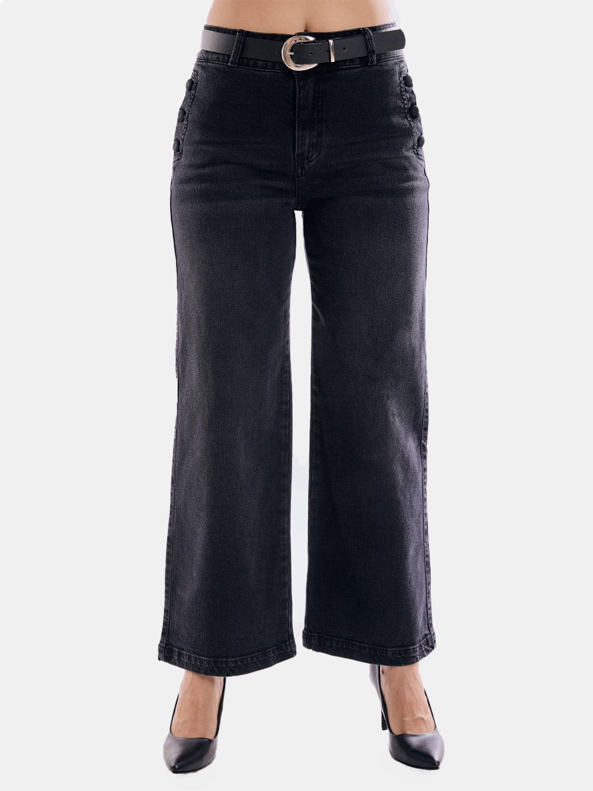 JEAN ALGODÓN WIDE LEG MUJER METAL JEANS CINDY - 2