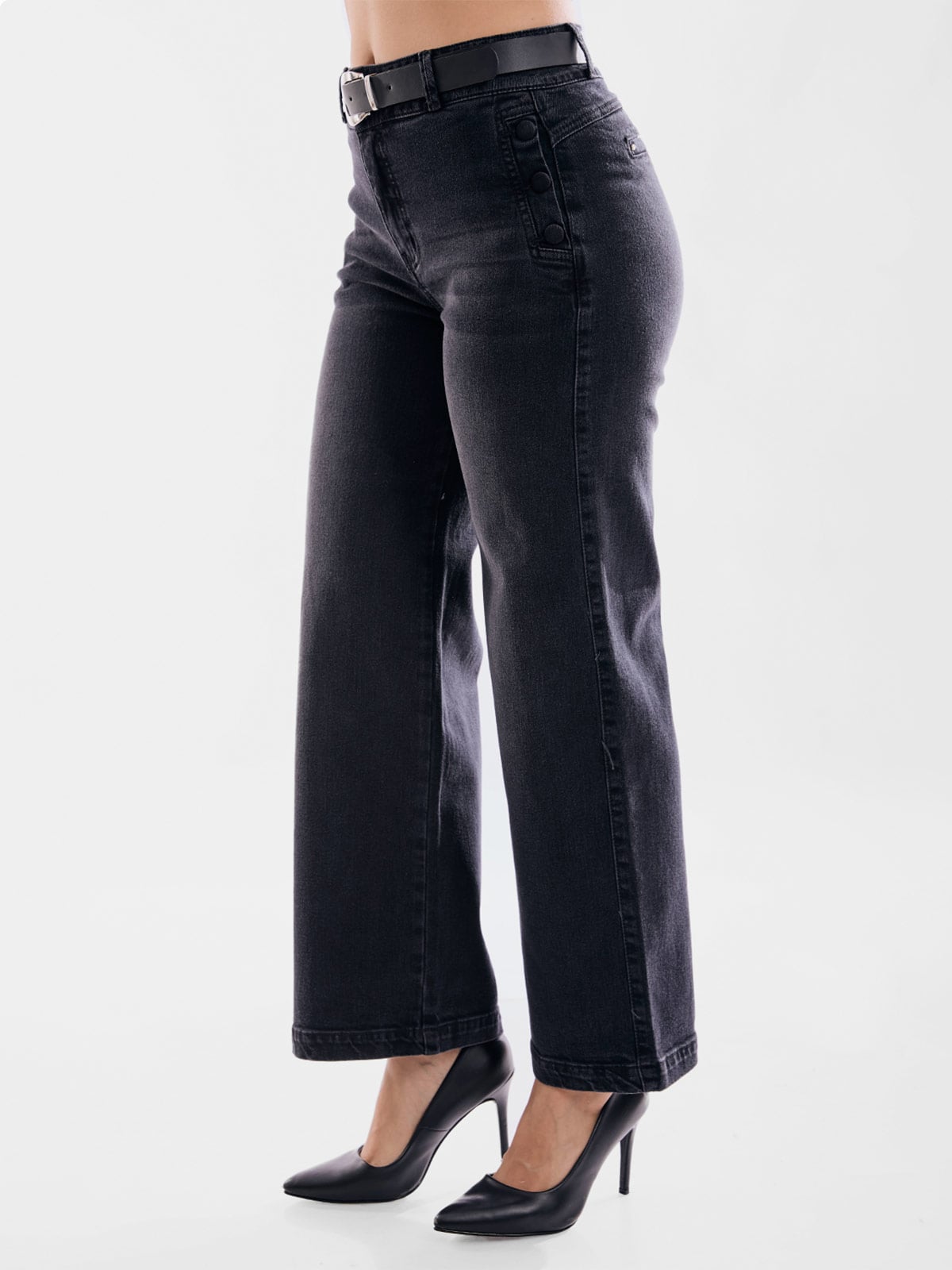 JEAN ALGODÓN WIDE LEG MUJER METAL JEANS CINDY - 4