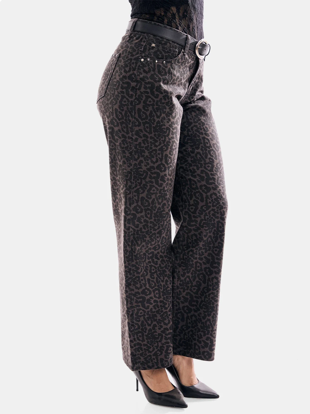 JEANS ALGODÓN REGULAR MUJER METAL JEANS LEOPARDO - 4