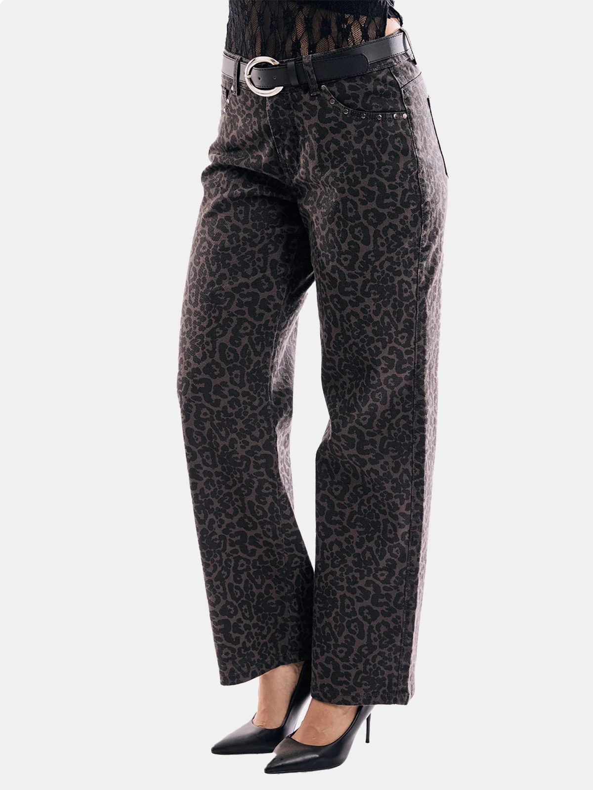JEANS ALGODÓN REGULAR MUJER METAL JEANS LEOPARDO - 2