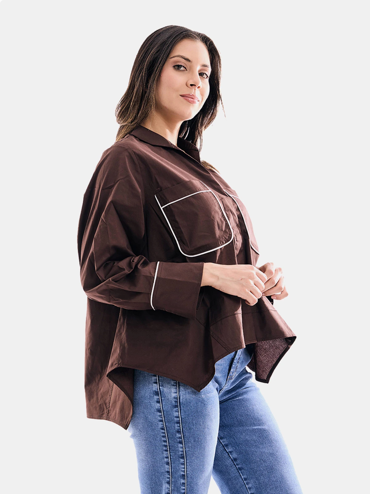 BLUSA ALGODÓN MUJER METAL JEANS EVA - 3