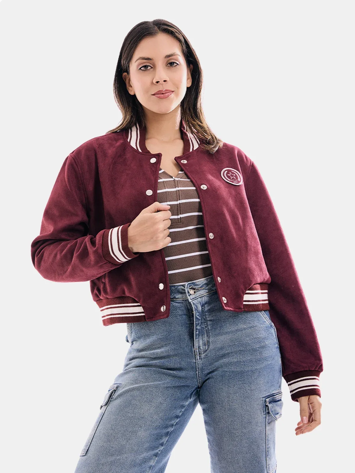 CASACA BOMBER MUJER METAL JEANS MERIDA - 1