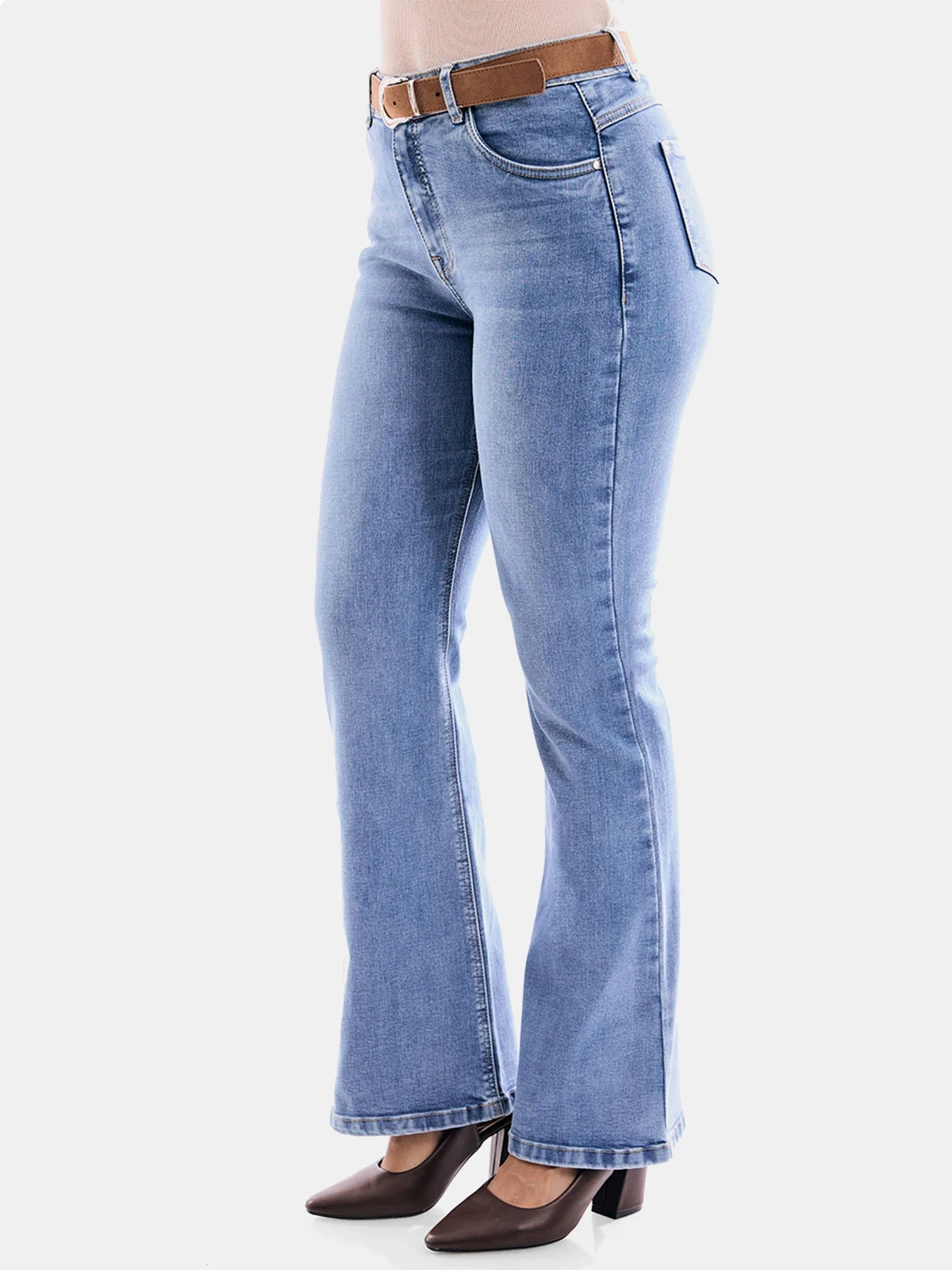 JEANS ALGODÓN FLARE MUJER METAL JEANS BEATRIZ - 3