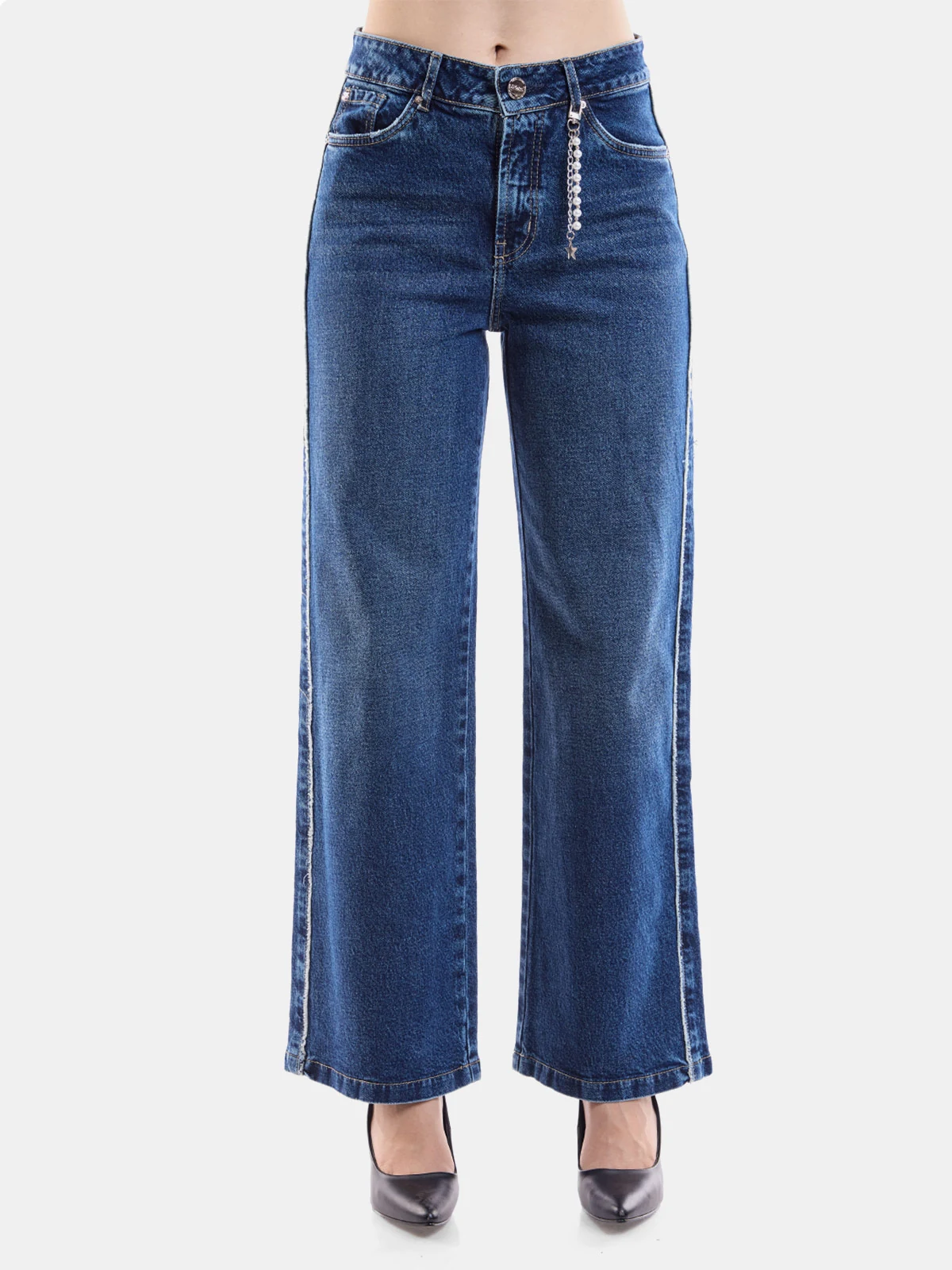 JEANS ALGODÓN WIDE LEG MUJER METAL JEANS LONDRES - 2