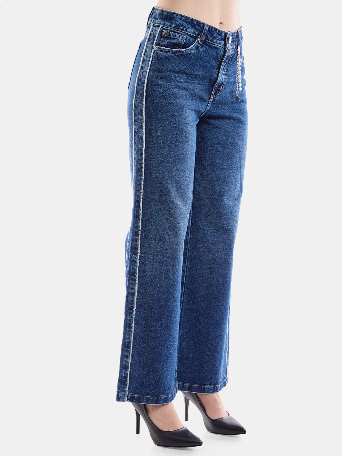 JEANS ALGODÓN WIDE LEG MUJER METAL JEANS LONDRES - 4