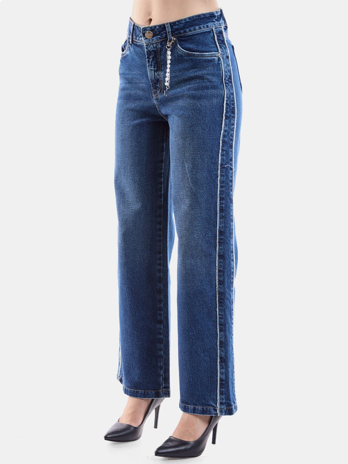 JEANS ALGODÓN WIDE LEG MUJER METAL JEANS LONDRES - 5
