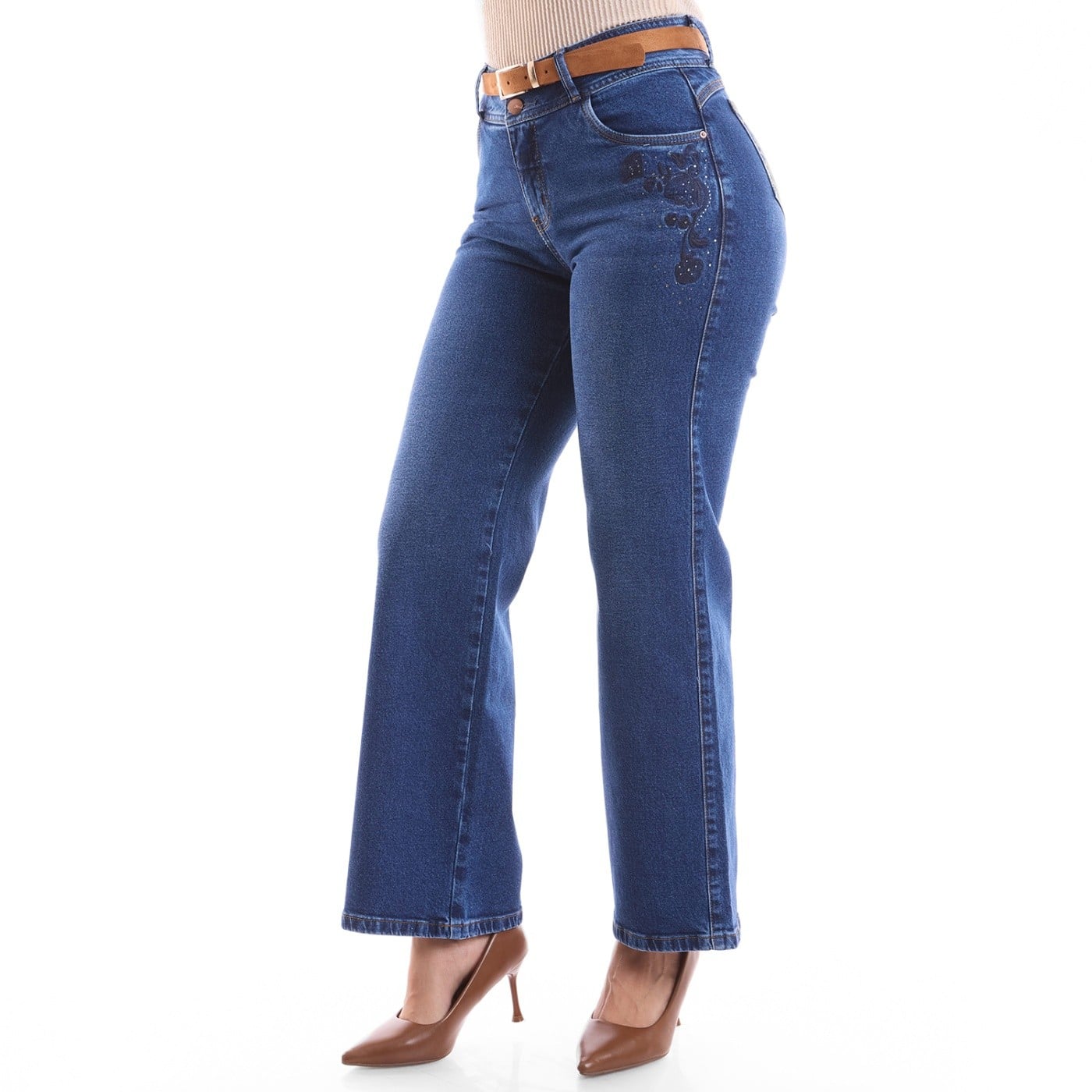JEANS ALGODÓN WIDE LEG MUJER METAL JEANS BECKY - 3