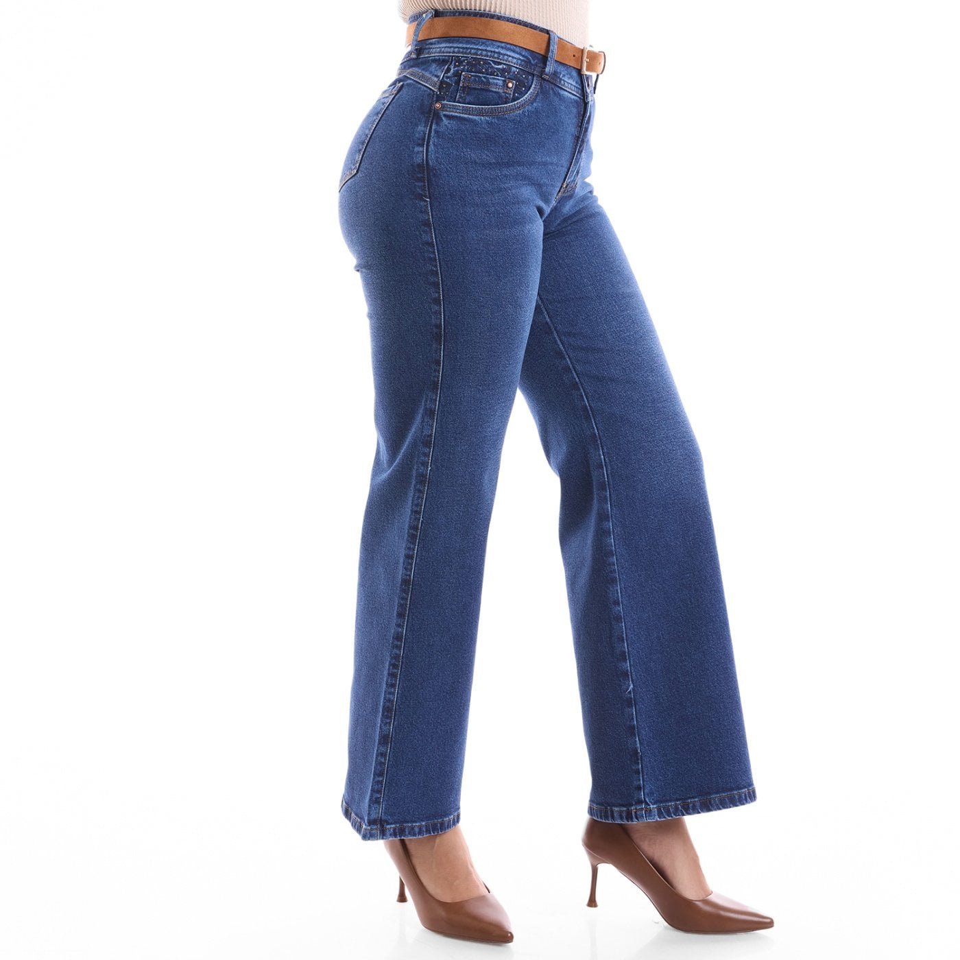 JEANS ALGODÓN WIDE LEG MUJER METAL JEANS BECKY - 4